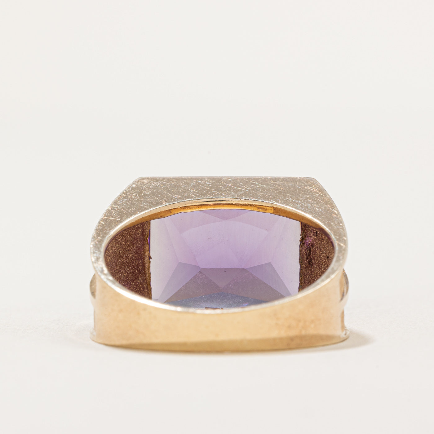 11.00ct Synthetic Color Changing Purple Sapphire Cocktail Ring - Size 9.5 | Elegant Evening Wear & Special Occasion Jewelry for Women