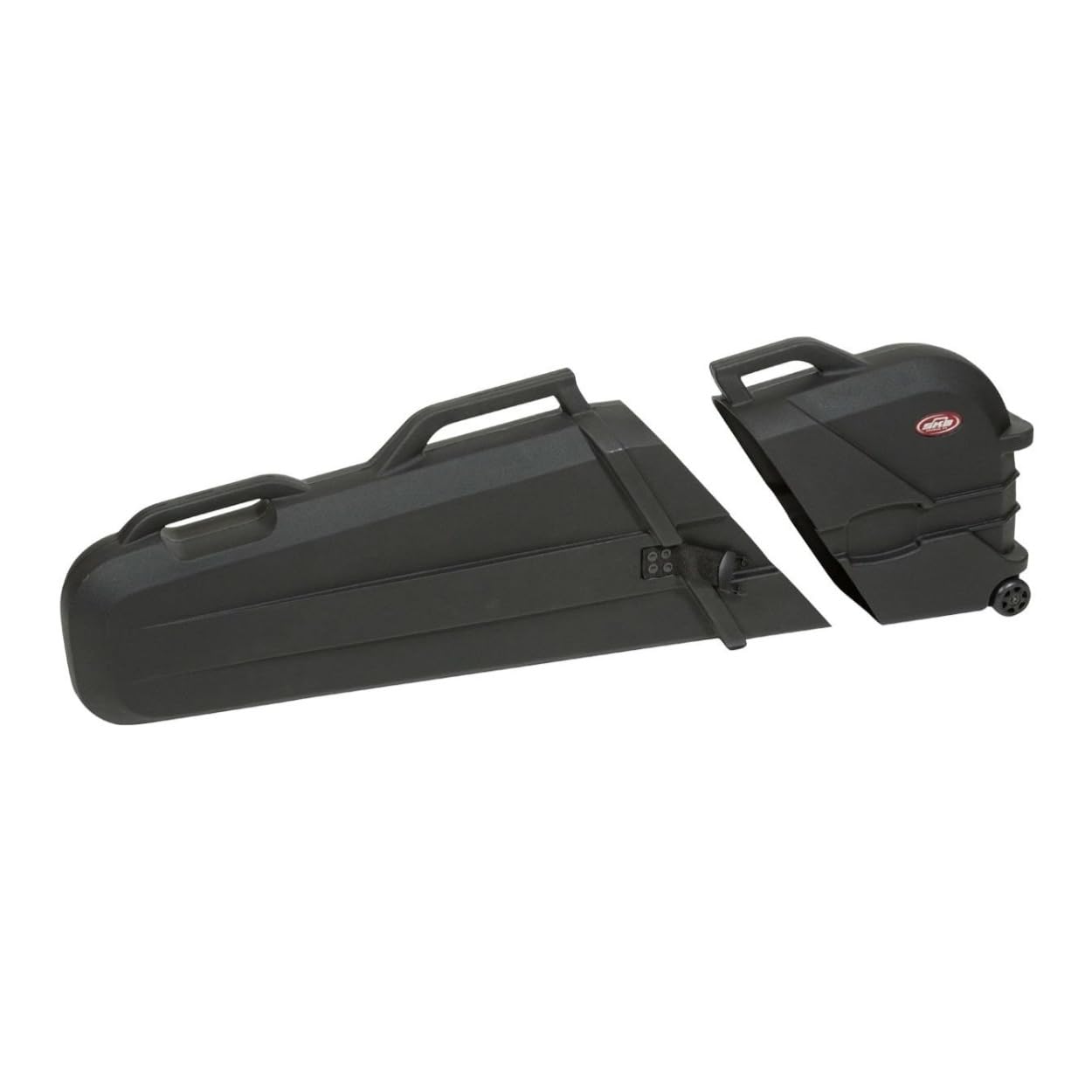 SKB ATA Rated Electric Bass Case with Wheels - Hard Clamshell Design for Gig Bag Protection | Perfect for Musicians & Traveling Performers