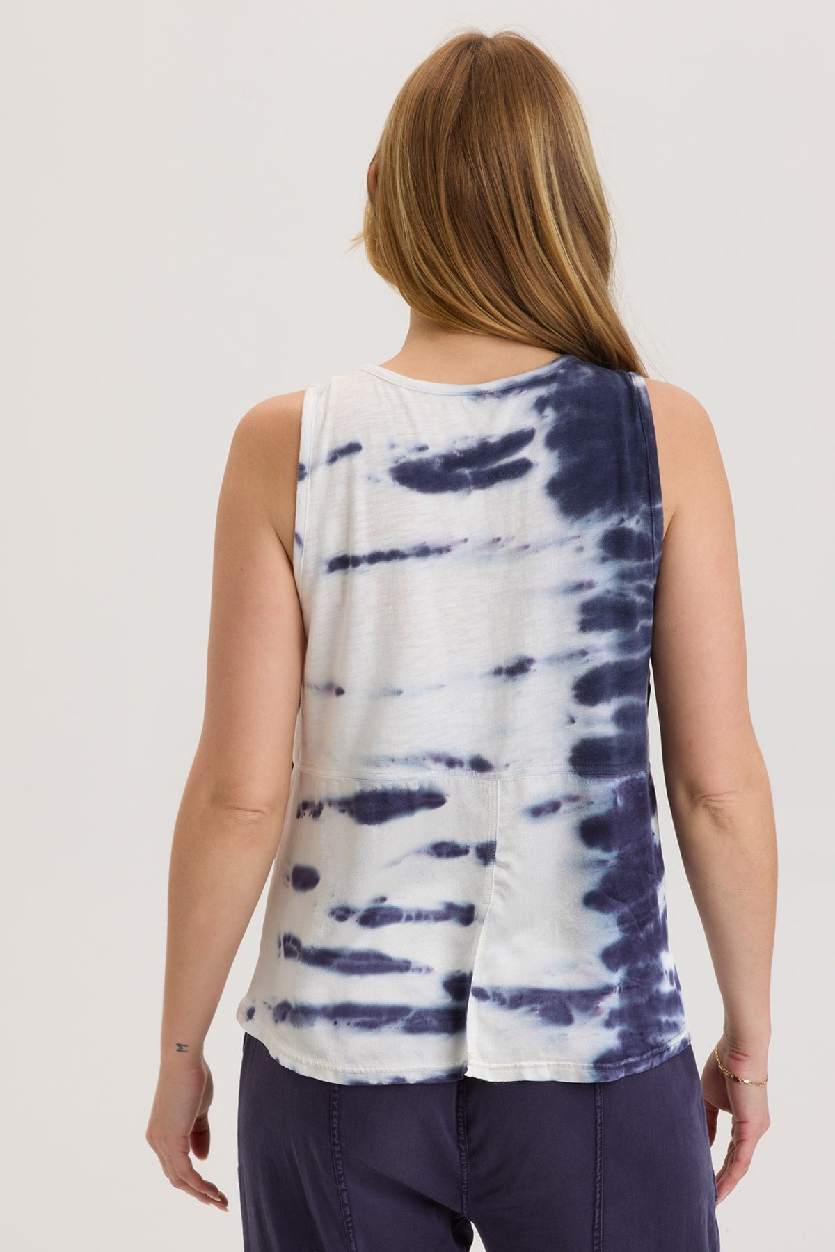 Markos Tank Top for Women - Soft Marmoreal Wash Fabric - Stylish Eclipse Color - Perfect for Yoga, Gym & Casual Wear