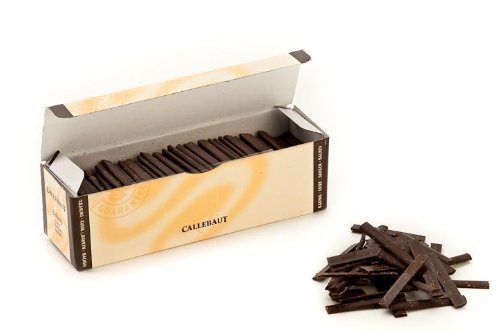 Premium Callebaut Bittersweet Chocolate Croissant Sticks - Bulk 300 Pieces, 43.9% Cocoa Content - Perfect for Bakeries, Cafes & Gourmet Dessert Making