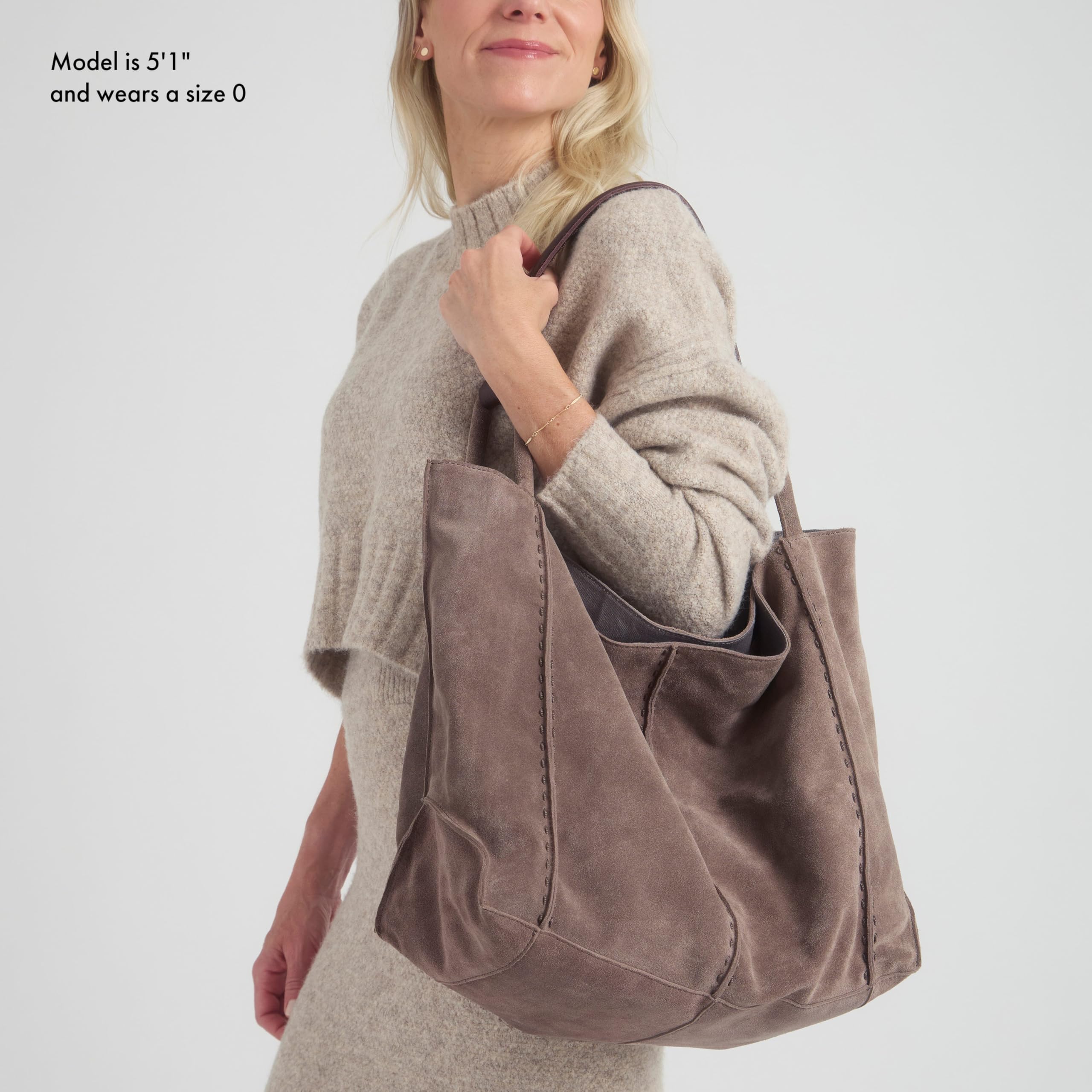 The Sak Los Feliz Large Tote Bag for Women - Stylish & Roomy Everyday Purse with Adjustable Shoulder Strap - Perfect for Work, Travel, Beach & Shopping