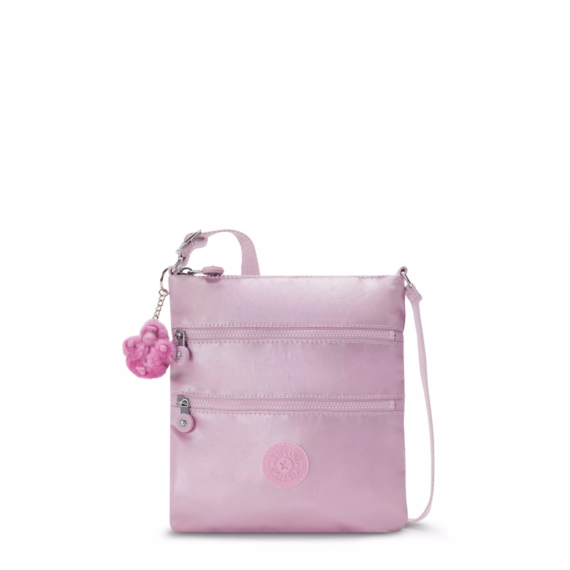 Kipling Keiko Metallic Crossbody Mini Bag - Stylish Lilac Purse for Women | Perfect for Everyday Use, Travel & Date Night
