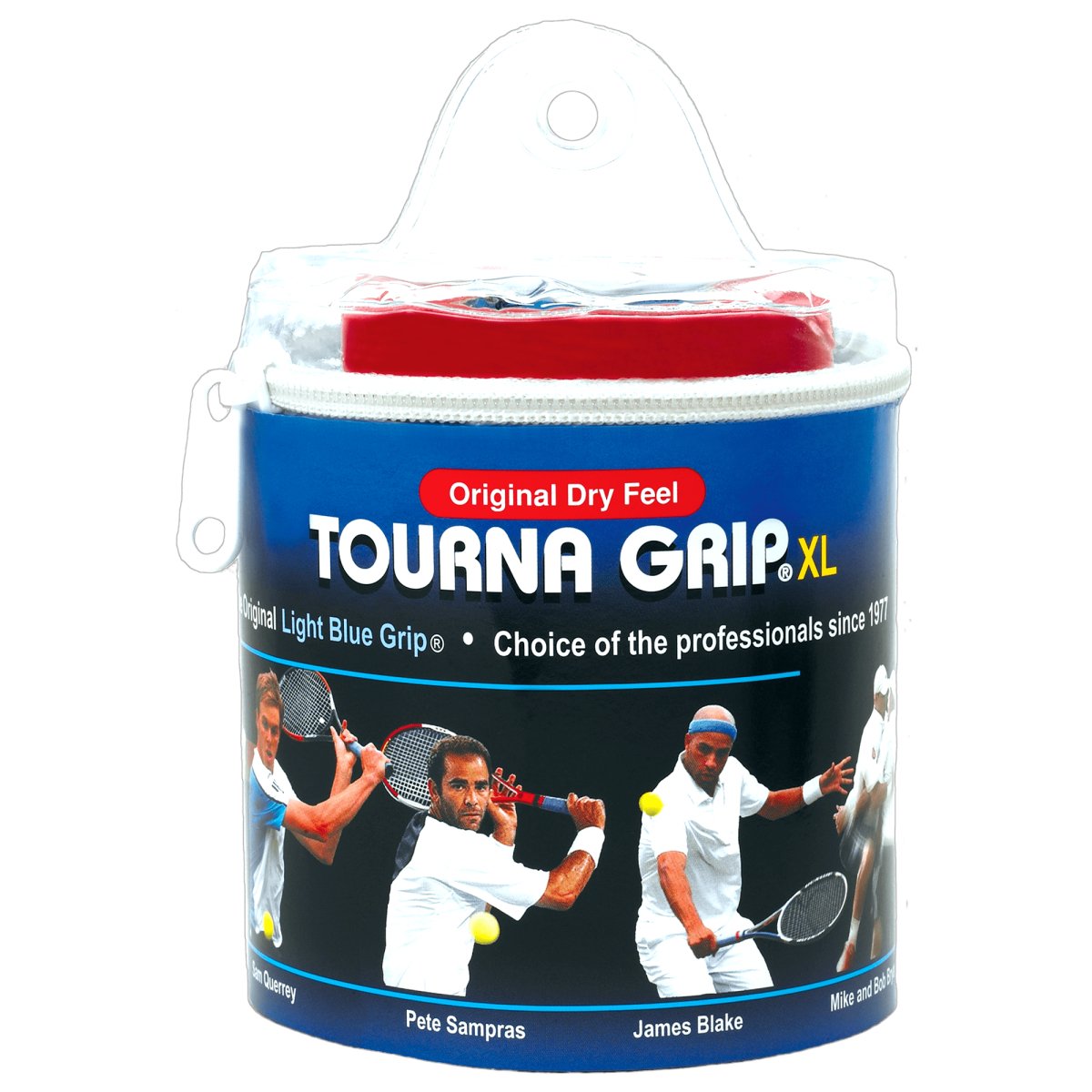 Tourna Tac XL Overgrip - Premium Tennis & Racquetball Grip Tape (Blue, 30 Pack) - Enhanced Sweat Absorption for Better Control & Comfort in Sports