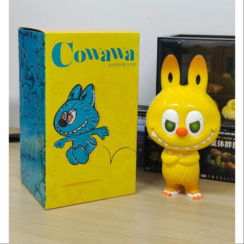 Labubu The Monsters Cowawa Yellow Kasing Lung Limited Edition Collectible Figure - Cute Kawaii Vinyl Art Toy for Home Decor, Office Display & Gift Giving