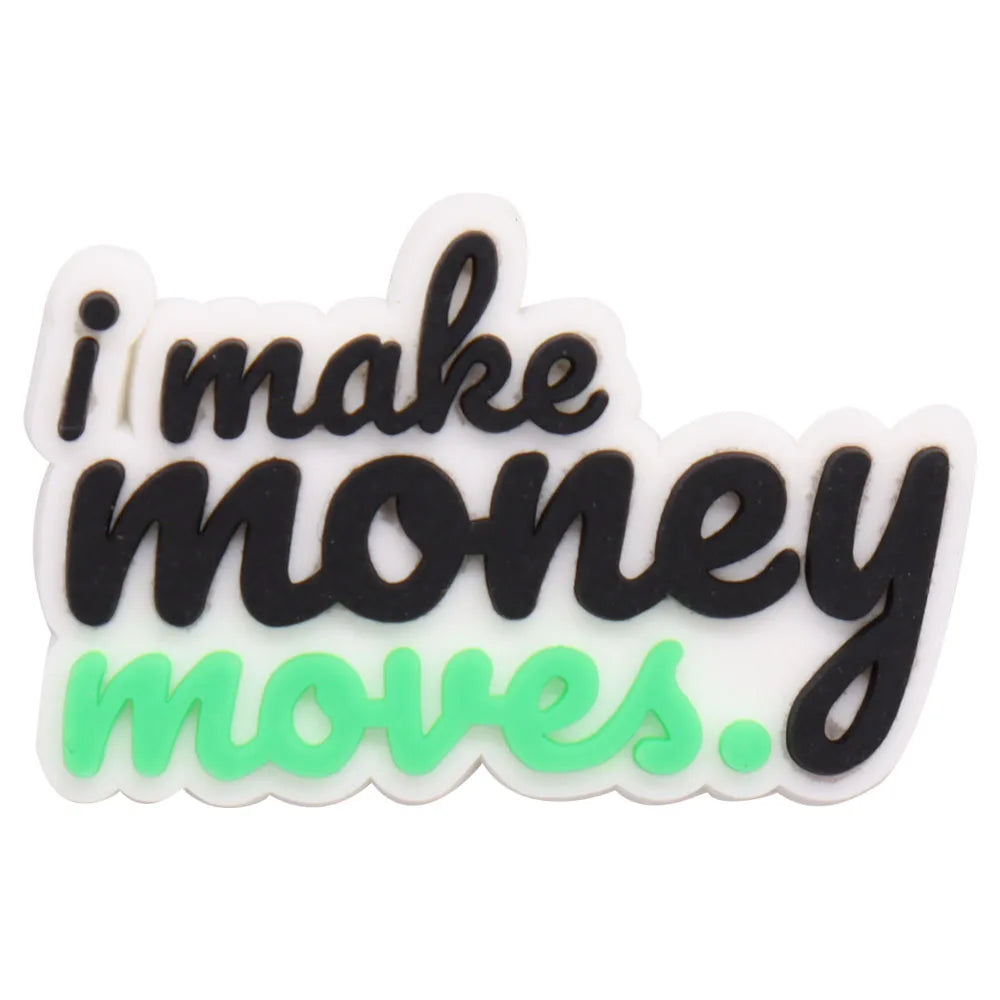 24Pcs PVC Shoe Charms for Clogs & Slippers - Tanker, Weed Life, Hand, Woman, Love Lips, Money & Coffee Designs - Fun Shoe Accessories for Women & Girls - Perfect for DIY Decor, Parties & Gifts
