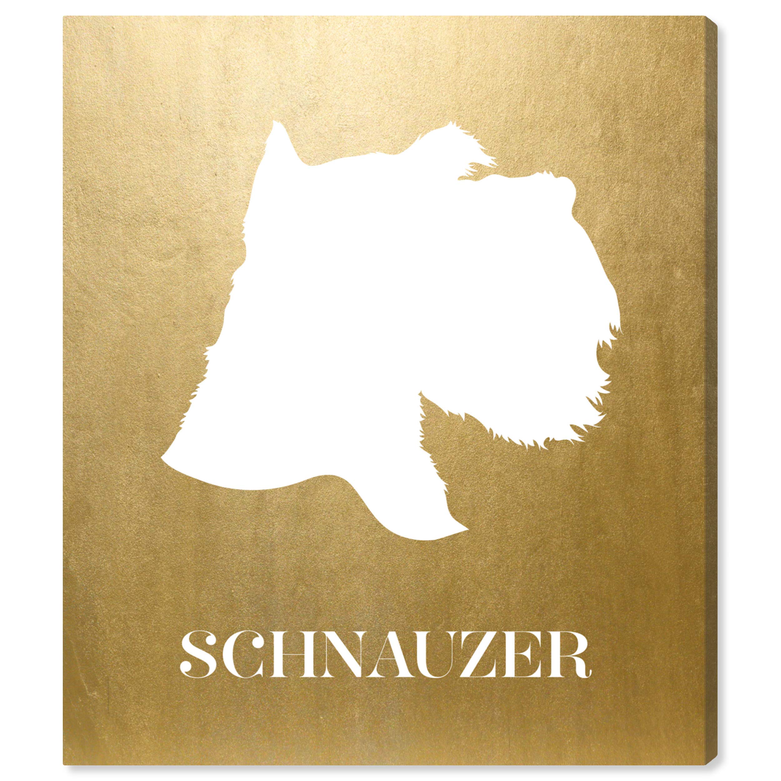 Schnauzer Inverted Wall Art Canvas Print - 20