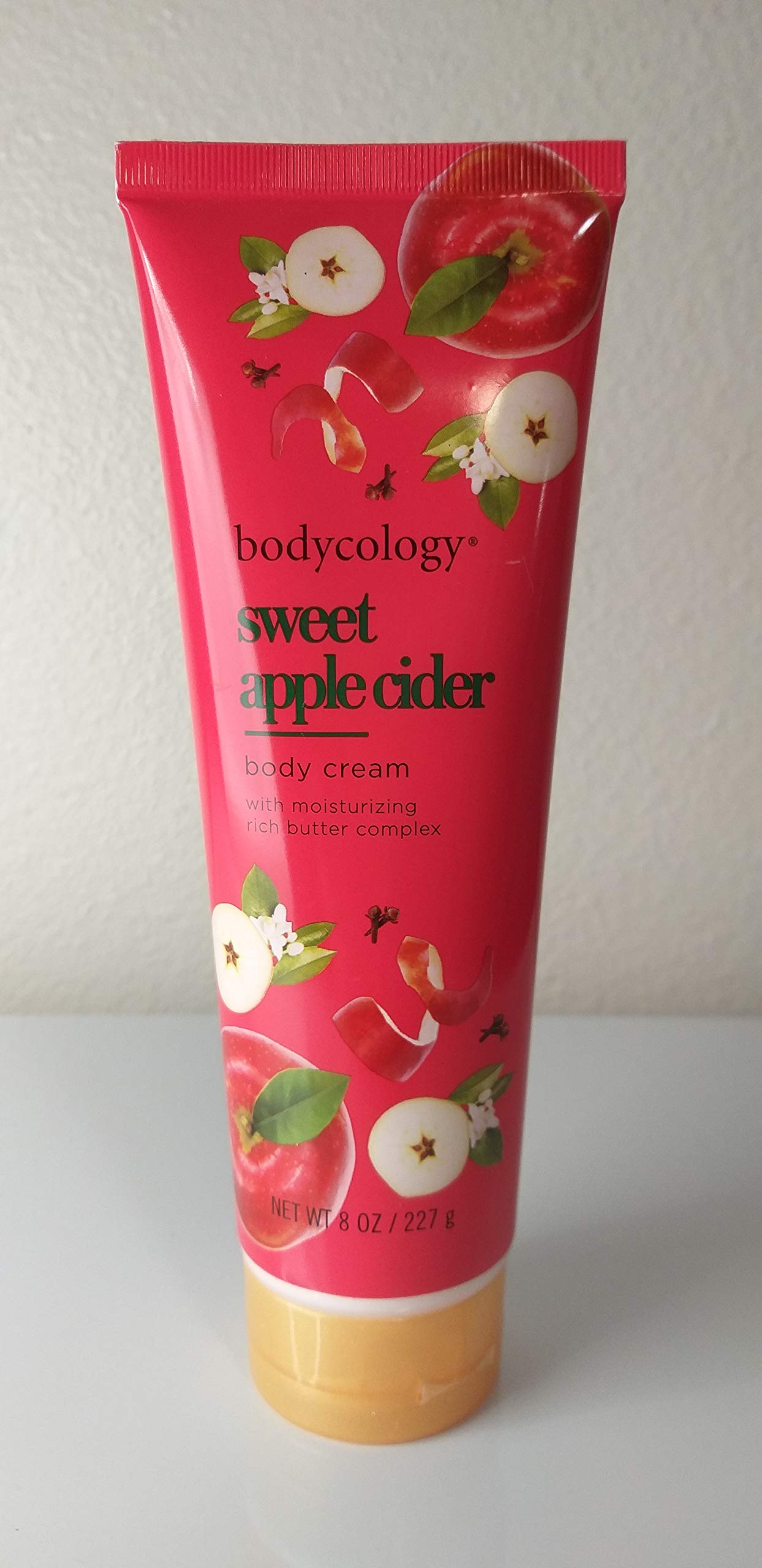 Bodycology Sweet Apple Cider Body Cream - Moisturizing Lotion for Dry Skin | Fall & Winter Hydration | Perfect for Daily Use & Gift Giving