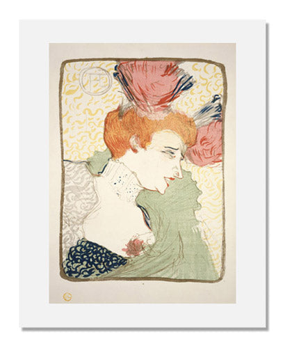 Henri de Toulouse-Lautrec Mlle. Marcelle Lender en Buste Art Print - Vintage French Poster Reproduction for Home Decor & Office Wall Art
