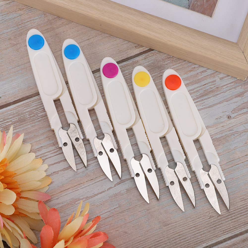 Portable U-Shape Thread Clippers - Professional Sewing Scissors for Embroidery, Cross Stitch & Tailoring | Sharp Thread Cutter for Fabric, Clothes & Craft Projects | Perfect for Quilting, DIY Sewing & Handmade Garments