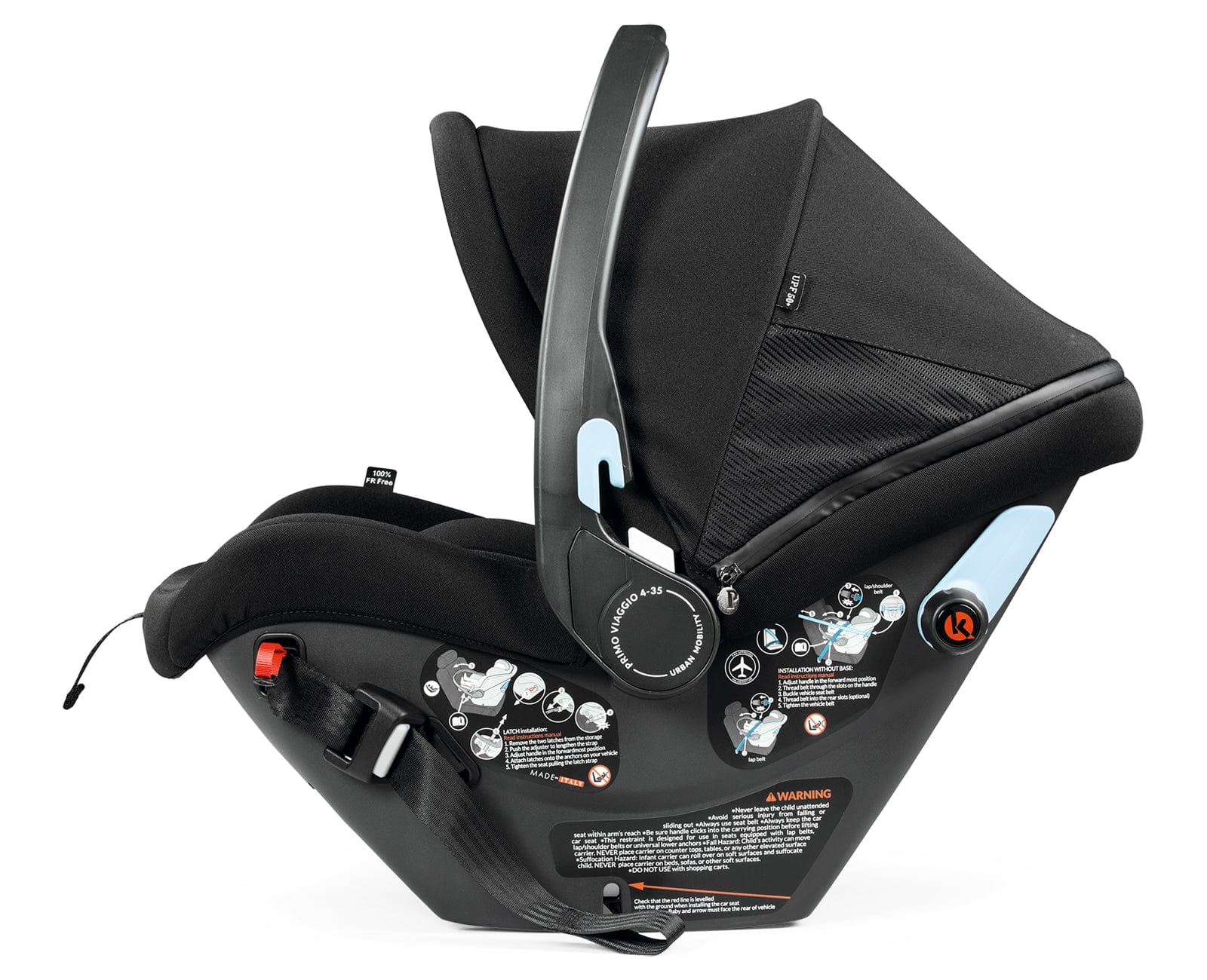 Peg Perego Primo Viaggio 4/35 Urban Mobility Infant Car Seat - Safe & Comfortable Baby Car Seat for Newborns to 35 lbs - Perfect for City Travel & Daily Commutes