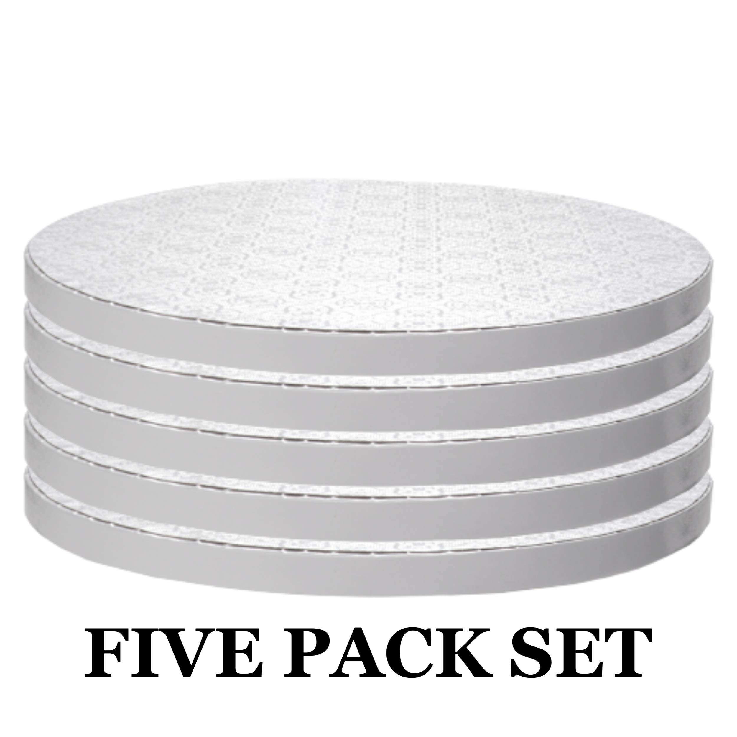 O'Creme White Round Cake Boards 16