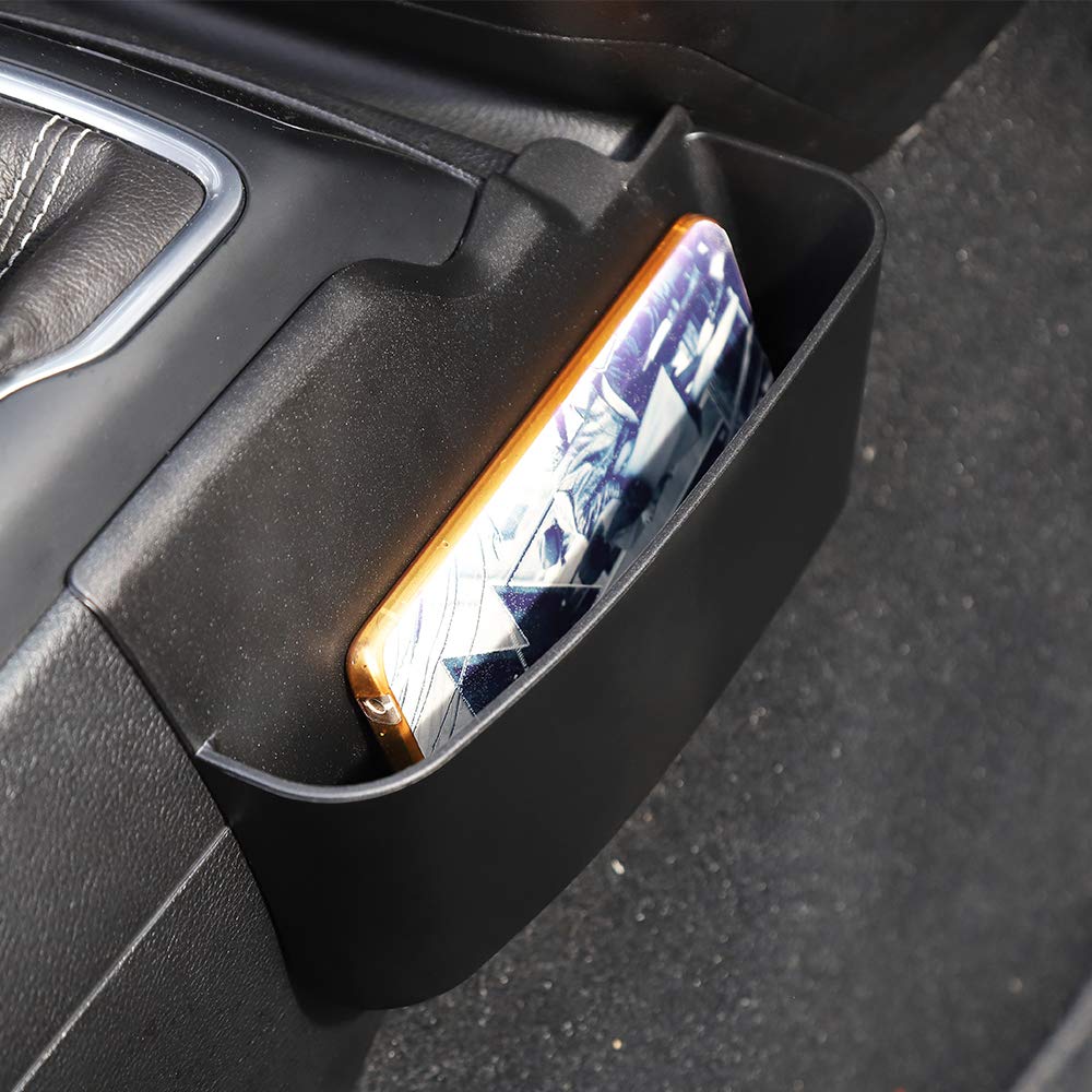 Savadicar JL GearTray - Auto Transmission Shifter Side Storage Organizer for 2018-2022 Jeep Wrangler JL/JLU & Gladiator JT - Black Interior Accessories - Perfect for Storing Phones, Keys & Small Items While Off-Roading or Daily Driving