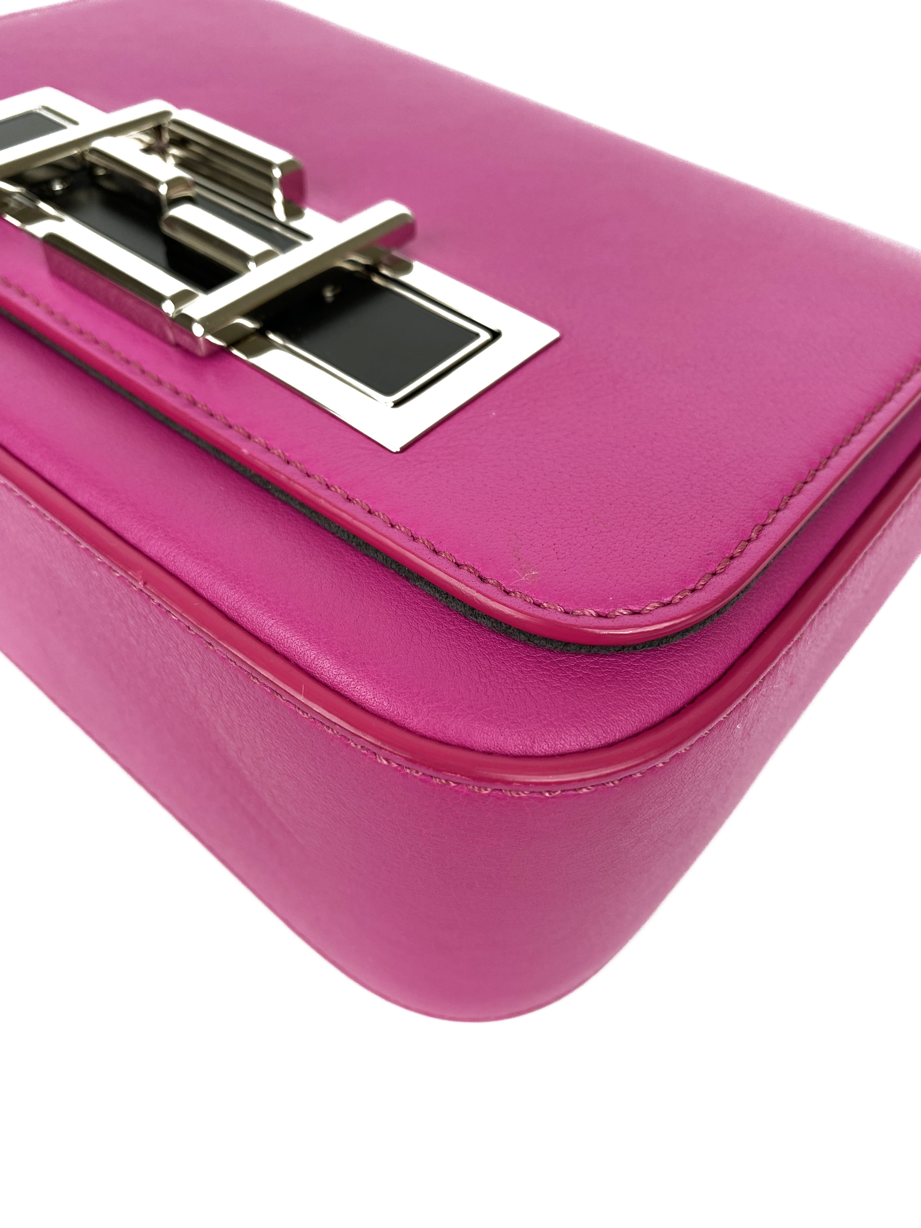 Fendi Magenta 3 Baguette Bag - Luxury Shoulder Handbag for Women | Trendy Crossbody Purse for Party, Dating & Everyday Use
