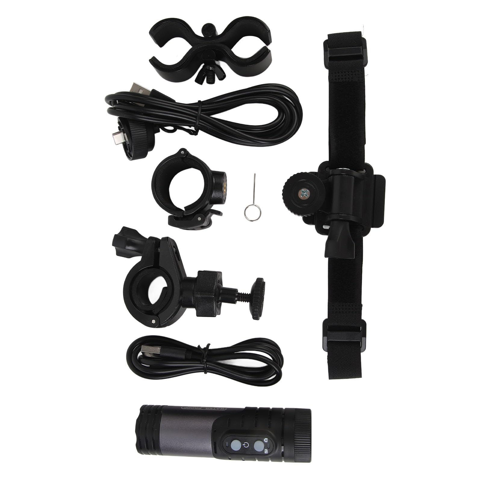 4K Waterproof Action Camera for Bike & Motorcycle - Anti-Shake Sports DV with Helmet Mount, Bicycle Mount & Charging Cable - H68B Dark Gray - Perfect for Cycling, Skiing, Surfing & Outdoor Adventures