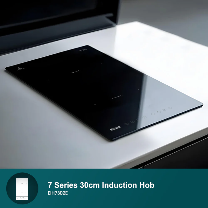 EuropAce EIH7302E 7 Series 30cm Built-in Induction Cooktop - Fast Heating, Energy Efficient, Touch Control for Modern Kitchens