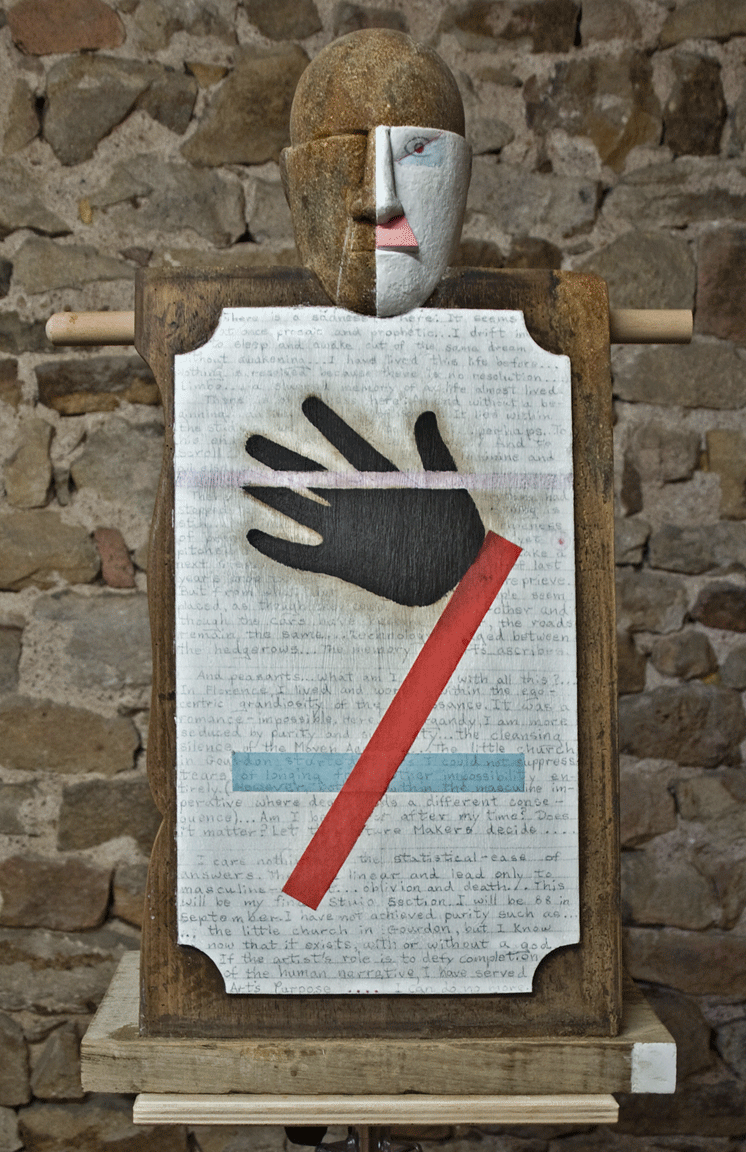 Robert Cremean Studio Portraits #5 (Black Hand) Sculpture - 20