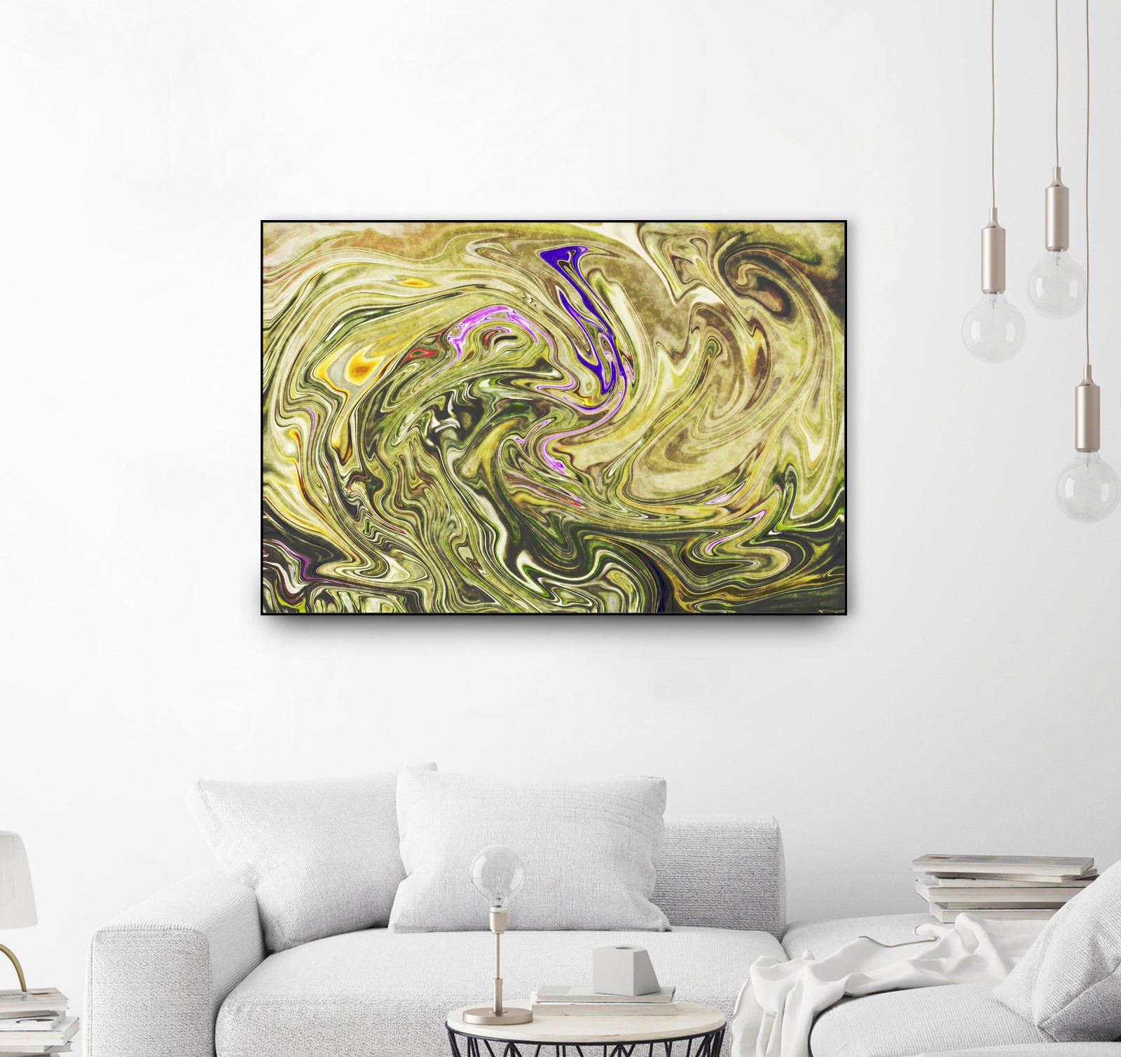Abstract Marble Painting Wall Art - Modern Canvas Print for Home & Office Decor | Living Room, Bedroom, Dining Room Wall Decor