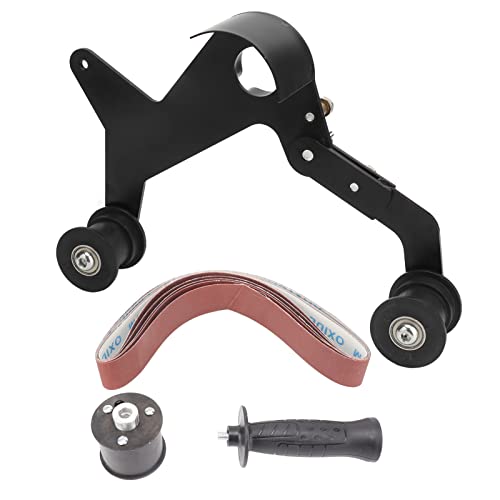 Mini Belt Sander DIY Sanding Machine - Stainless Steel Tube Polisher & Angle Grinder Tool with M14 Thread for Pipe Grinding, Wire Drawing & Metalworking | Perfect for Home Workshops, Jewelry Making & Automotive Repair