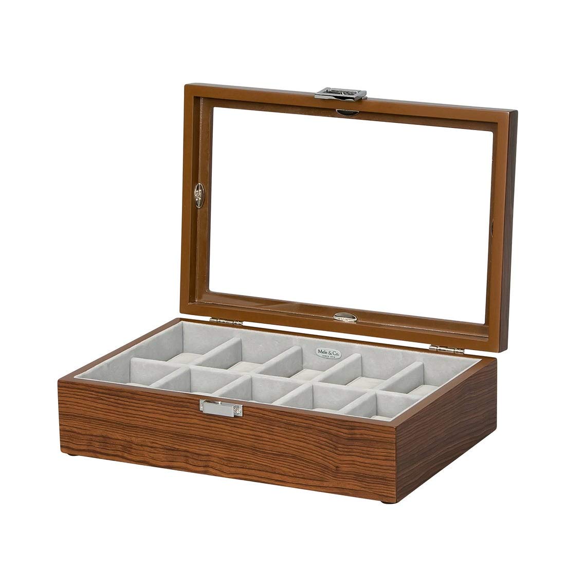 Personalized Wooden Watch Box with Glass Top - Custom Engraved Men's Watch Organizer for Jewelry & Accessories | Perfect Gift for Watch Collectors & Anniversary Presents