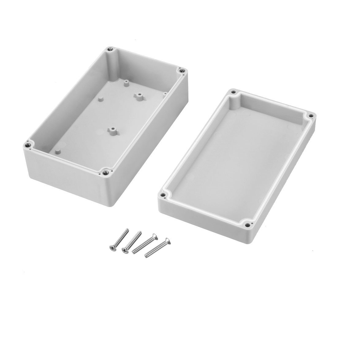 Waterproof ABS Plastic Junction Box Enclosure - 158x90x60mm IP66 Rated DIY Electronics Project Case - Ideal for Outdoor Wiring, Solar Panel Connections & Home Automation Systems