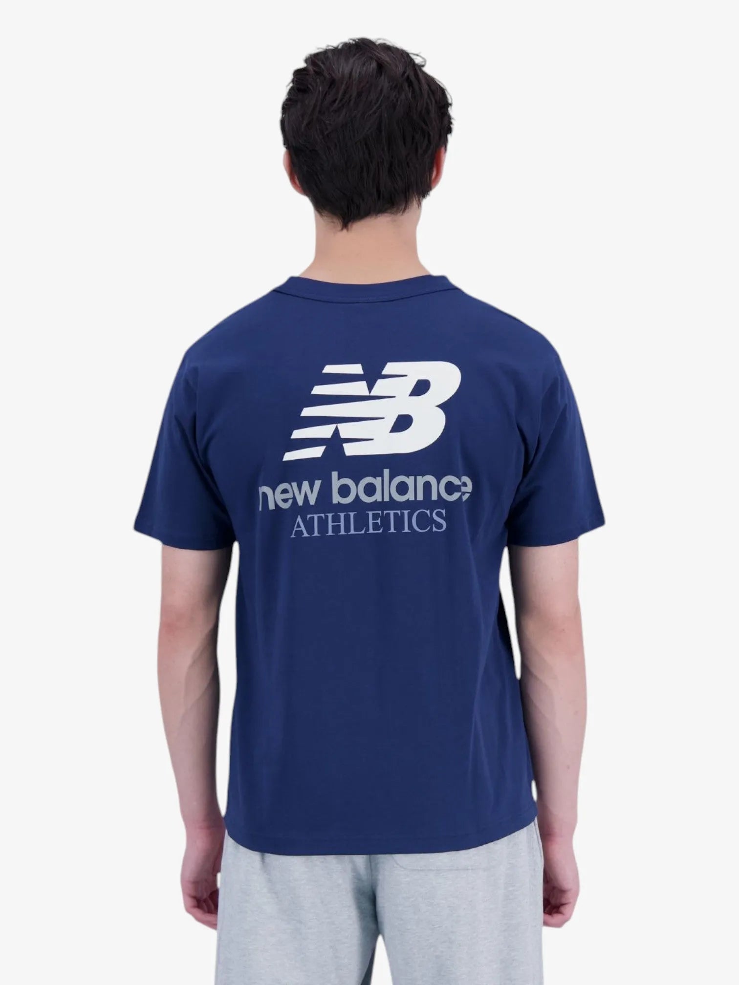 New Balance Athletics Remastered Blue T-Shirt for Men & Women - Lightweight, Breathable Running & Gym Workout Tee
