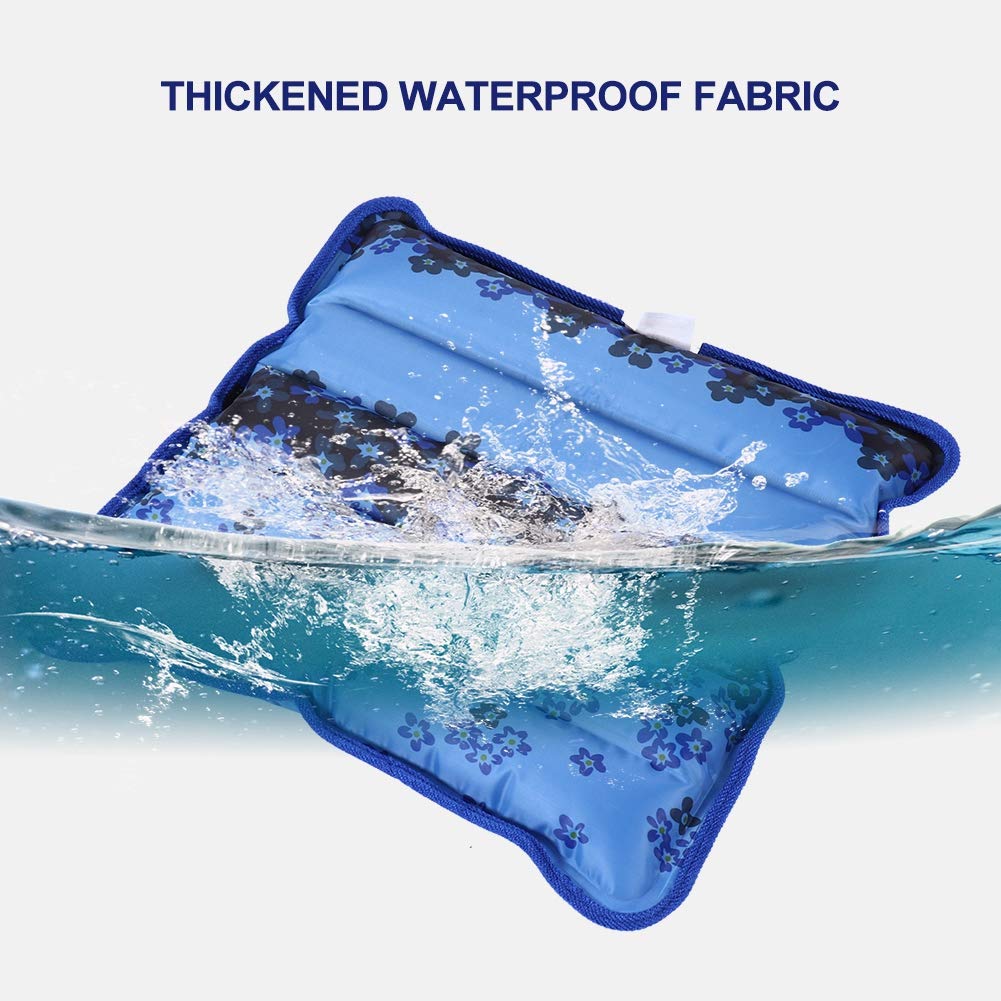 Cooling Mat & Ice Pillow for Chairs - Water-Filled Gel Pad for Adults, Kids, Babies - Portable Cooling Cushion for Office, Car, Travel & Home Use - Relieves Heat for Students & Workers
