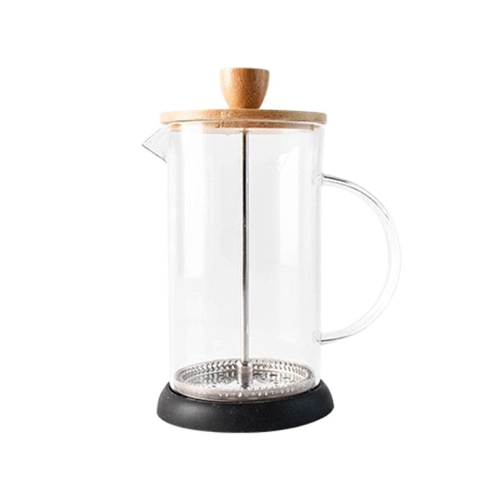 Premium French Press Coffee Maker - 350ml Glass Coffee Press with Stainless Steel Plunger for Rich & Smooth Brew - Ideal for Home, Office, or Camping Use