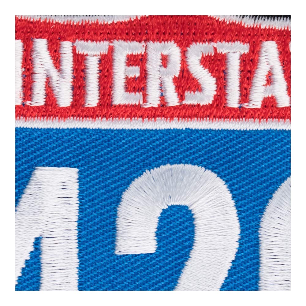 I-420 Road Sign Embroidered Patch - Cannabis & Marijuana Smoking Iron-On/Sew-On Badge for Jackets, Hats & Backpacks - Perfect for Stoner Gifts & Festival Accessories