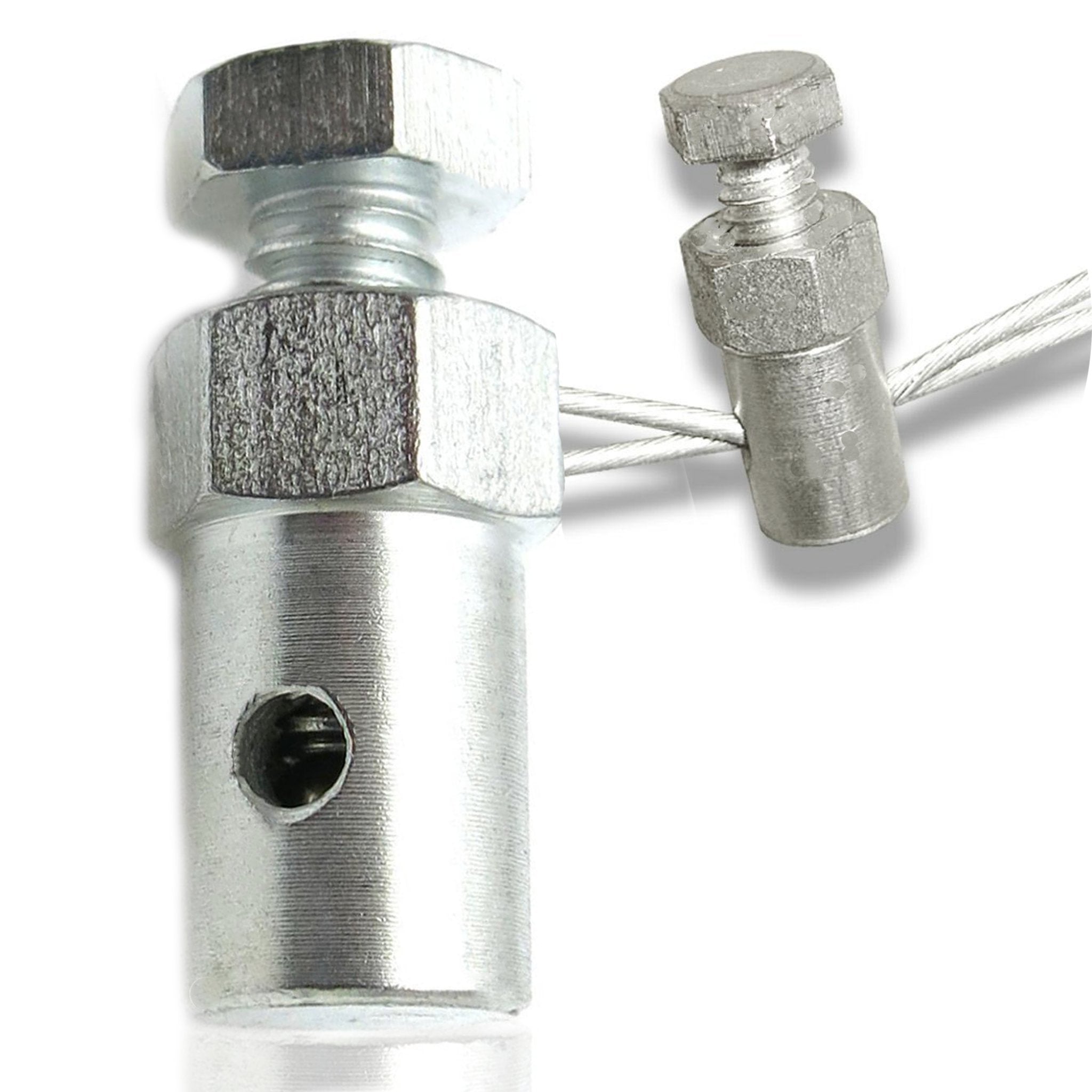 1901-1907 Oldsmobile Model R Shaved Door Trunk Solenoid Adjustable Cable Clamp with Metal Ball Bearing Screw - Replacement Part for Classic Car Restoration & DIY Automotive Repair Projects