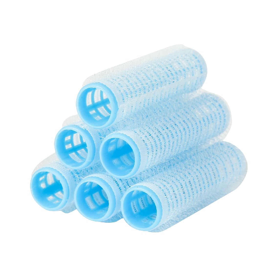 GUBB Self Grip Hair Rollers Set - 6 Large & Small Curling Rollers with Clips for Short & Long Hair | Heatless Curling Tools for Overnight Styling | Perfect for Home, Salon & Wedding Hairstyles