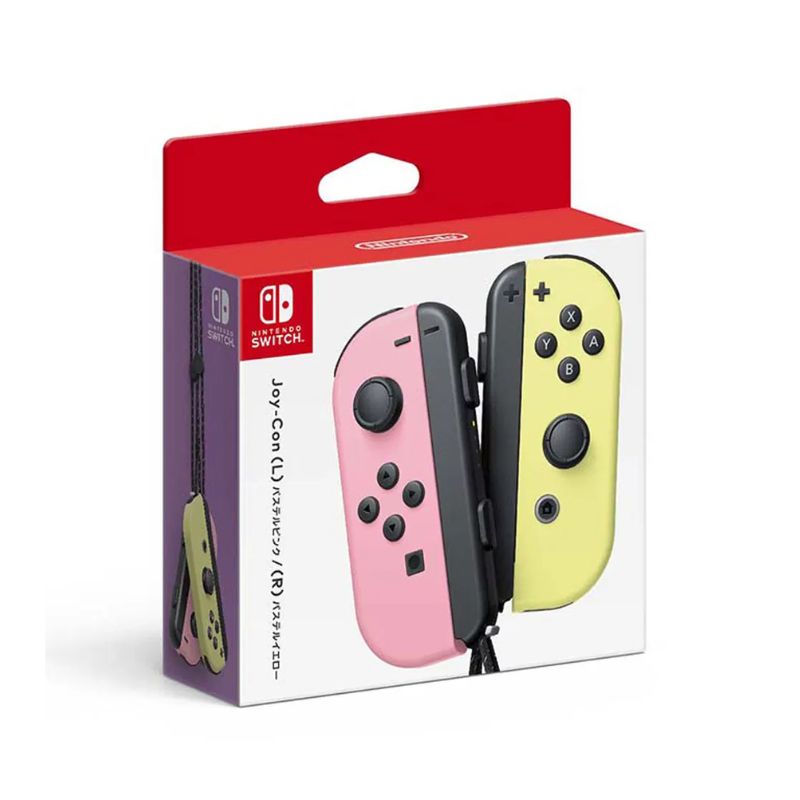 Original Nintendo Switch Joy-Con (L/R) - Pastel Pink & Yellow - Japan Import - Perfect for Multiplayer Gaming & Handheld Mode