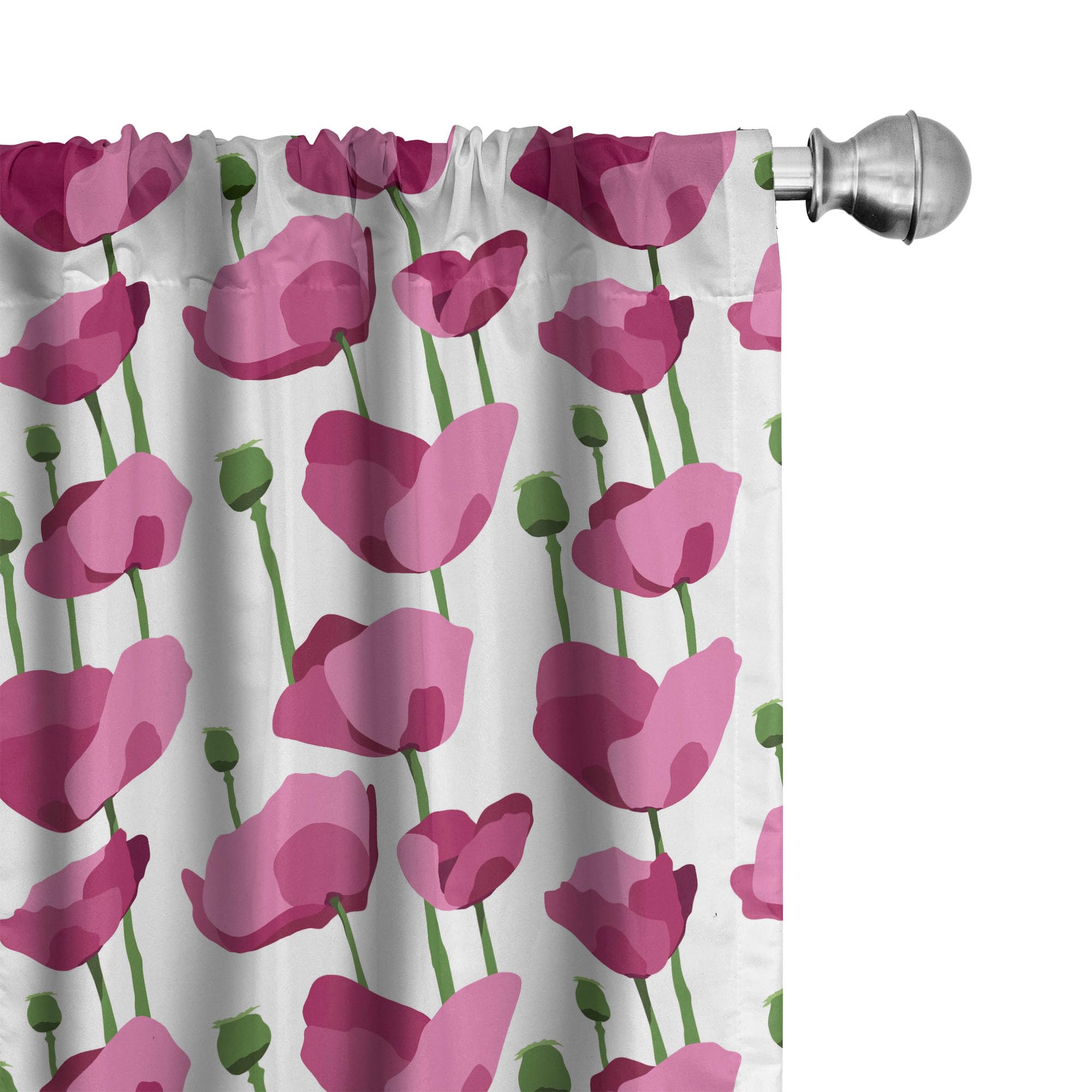 Ambesonne Floral Curtains - 2 Panel Set for Living Room & Bedroom, 28