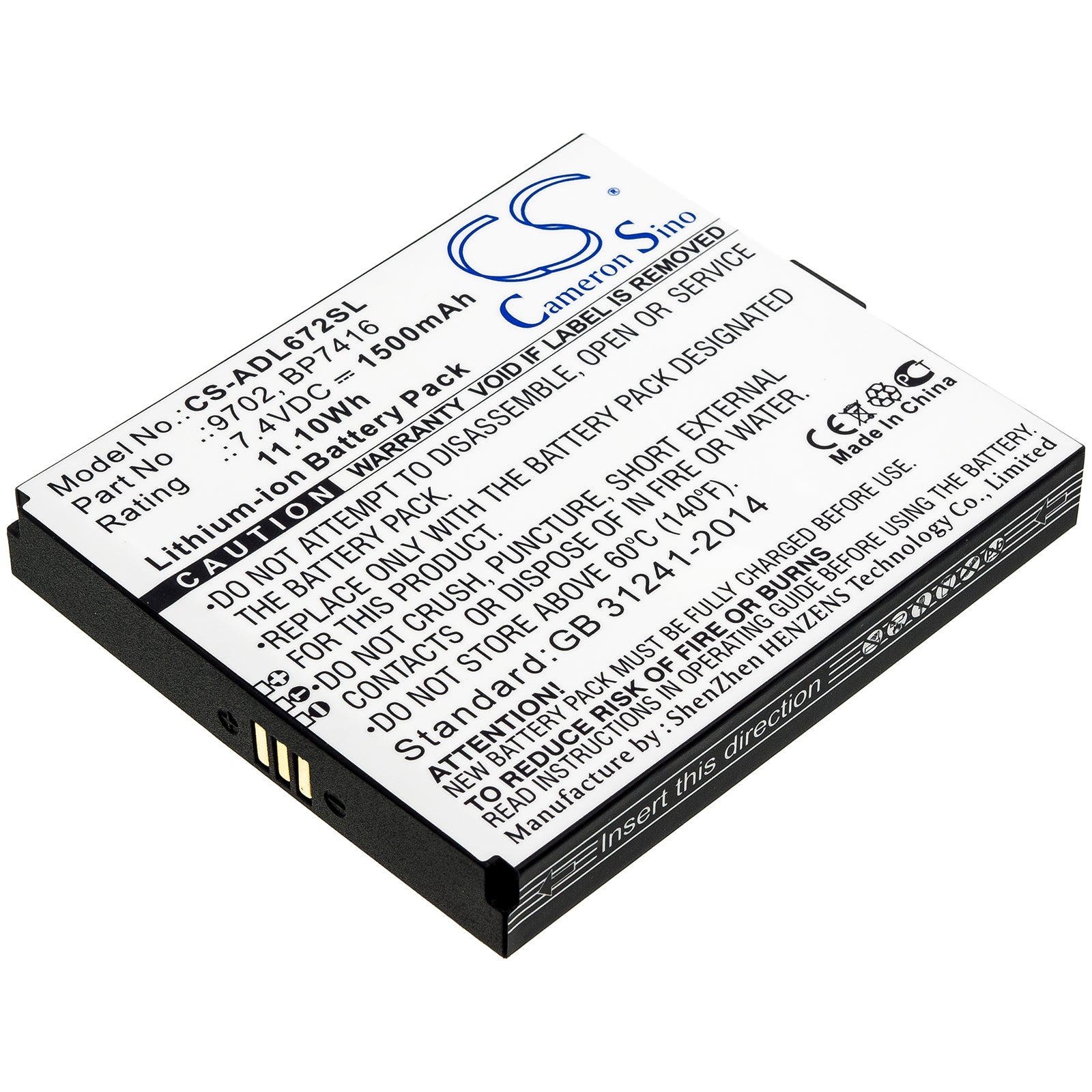 Additel 672 ADT 672 Survey Multimeter Replacement Battery - High Performance Power Solution for Land Surveying Equipment | Perfect for Field Work & Professional Use