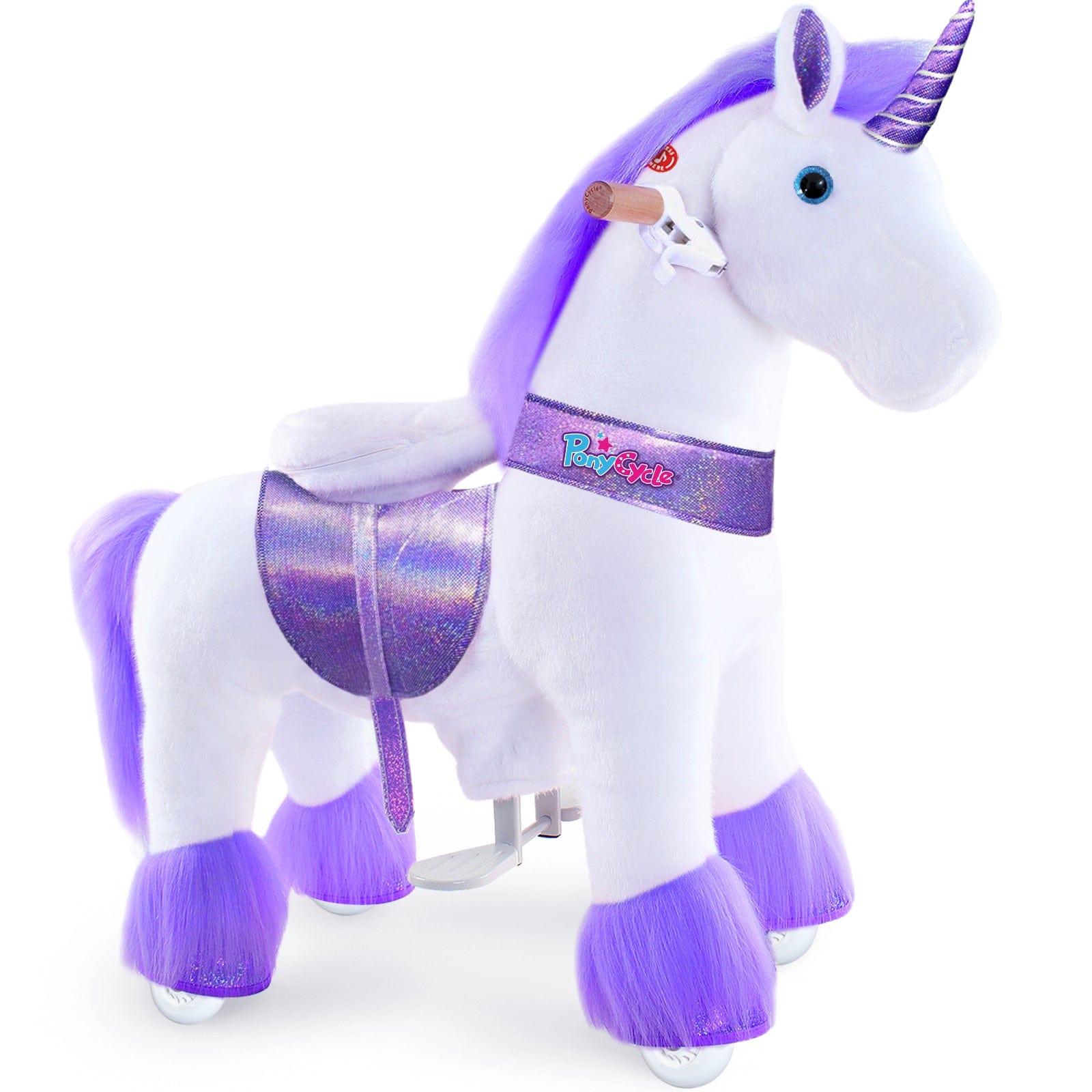 Ponycycle Ride-On Toy for Kids Ages 4-8 | Medium Size | Interactive Rocking Horse for Indoor & Outdoor Play | Perfect Birthday Gift for Boys & Girls