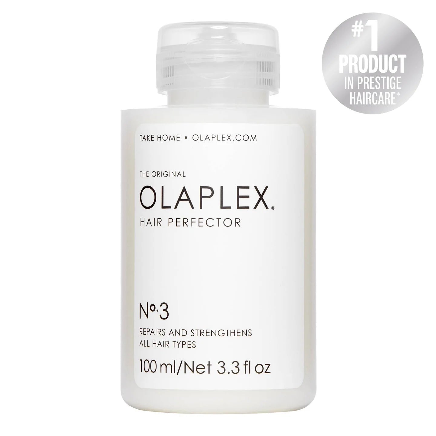 OLAPLEX No. 3 Hair Perfector Repairing Treatment - 3.4 Fl Oz (100ml) for Damaged, Bleached & Color-Treated Hair - At-Home Bond Building Hair Mask for Stronger, Healthier Locks - Perfect for Salon-Quality Results Between Appointments