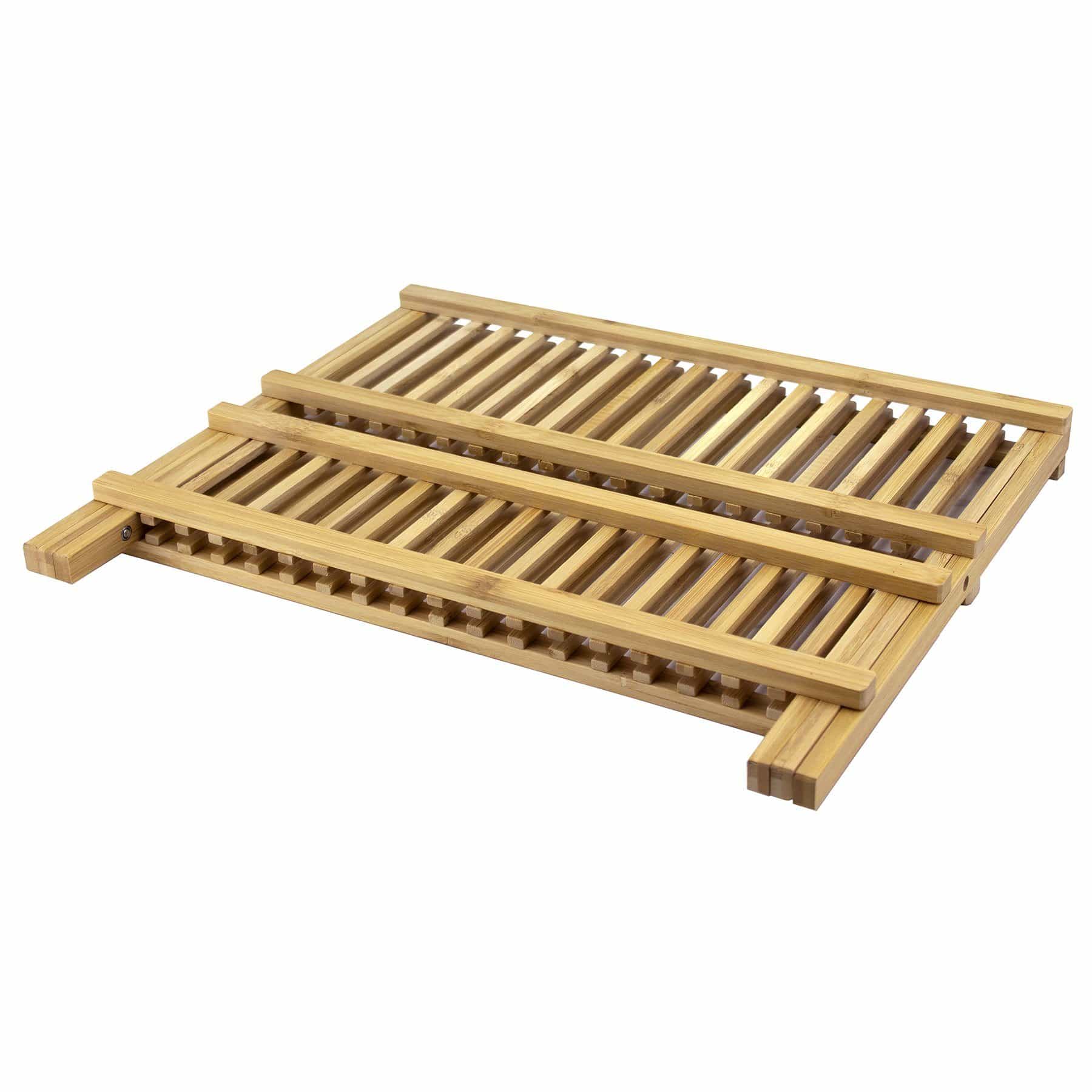 Foldable Dish Drying Rack for Kitchen - Space Saving Countertop Organizer for Plates, Cups & Utensils - Perfect for Small Apartments, RVs & Camping