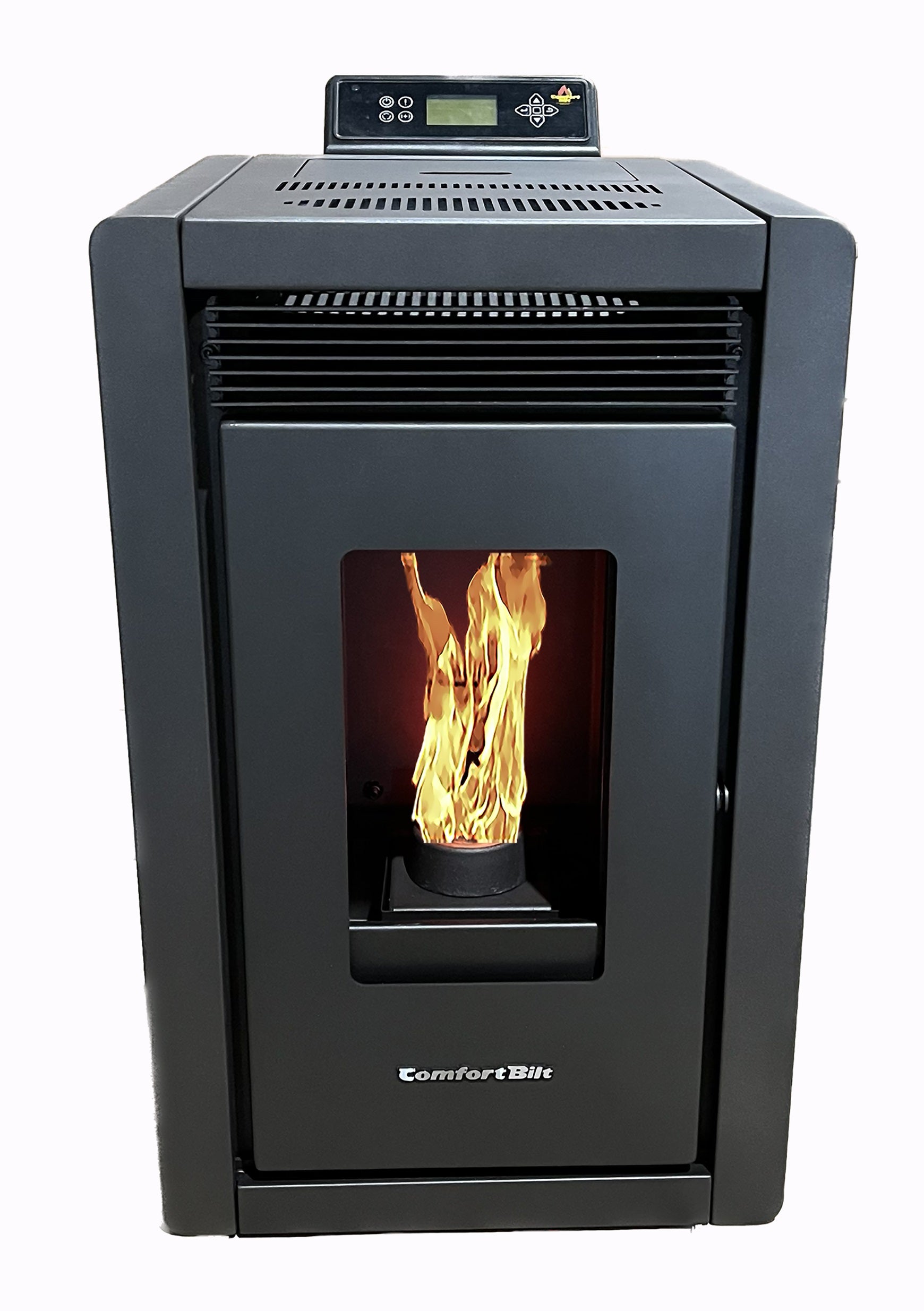 ComfortBilt HP40 Compact Small Pellet Stove - Black | America's Smallest Pellet Stove for Home Heating | Perfect for Tiny Houses, Cabins & Small Spaces