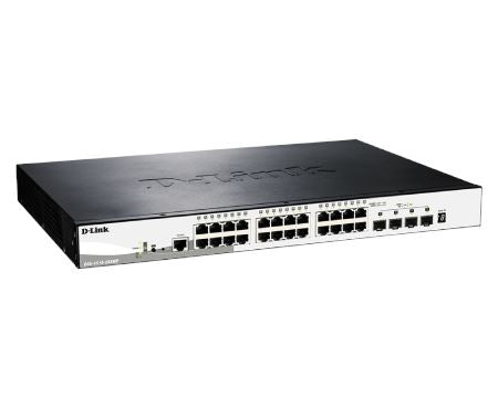 D-Link DGS-1510-28XMP 28-Port Gigabit Stackable Smart Managed Switch with 10G Uplinks - Ideal for Small Business Networks & Office IT Infrastructure (Pre-Order)