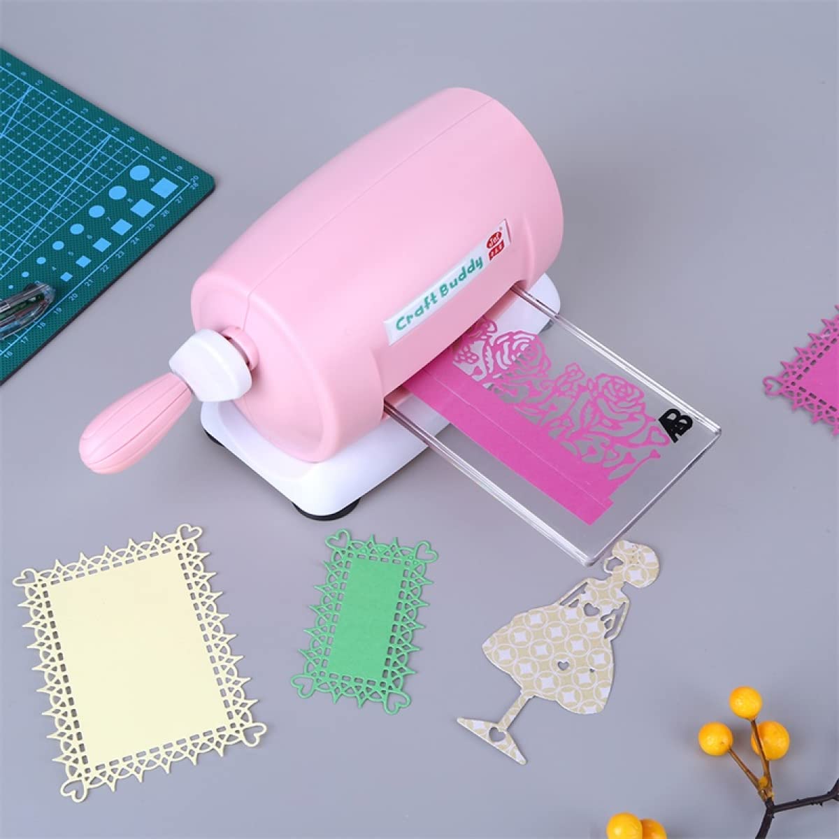 DIY Die Cutting & Embossing Machine for Paper Crafts - Scrapbooking, Card Making, Photo Albums & Decorative Projects - Portable Handheld Embosser & Die Cutter for Creative Crafting