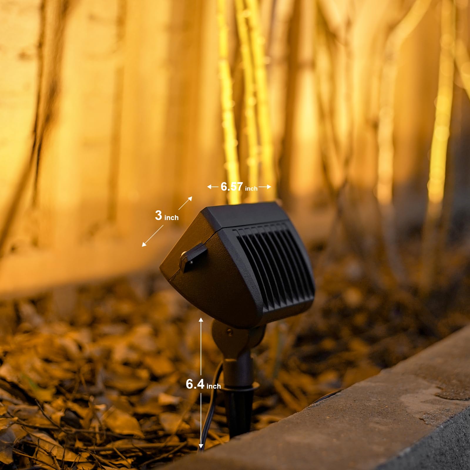 GOODSMANN 18W LED Wall Wash Flood Light - Die-Cast Aluminum Outdoor Landscape Lighting - 2700K Warm White, Weatherproof, Low Voltage, Brown (9920-4675-01) - Perfect for Garden, Pathway, and Architectural Lighting