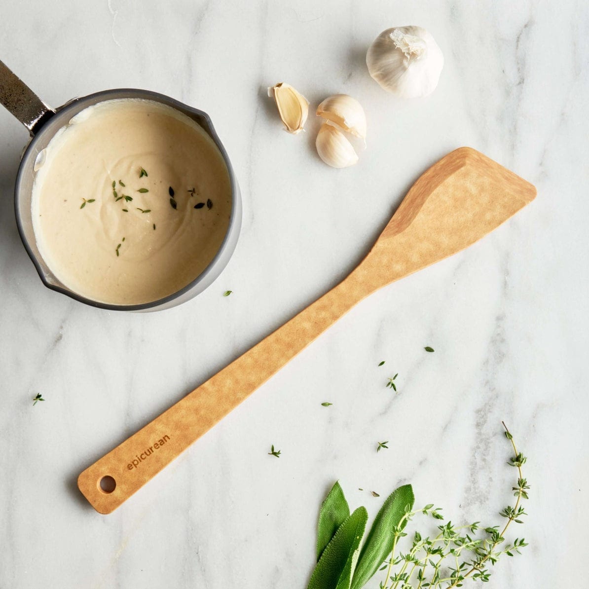 Epicurean Non-Slip Chef Saute Pan with Wooden Handle - Perfect for Stir-Frying, Searing & Sauteing Vegetables, Meat & Seafood in Professional & Home Kitchens