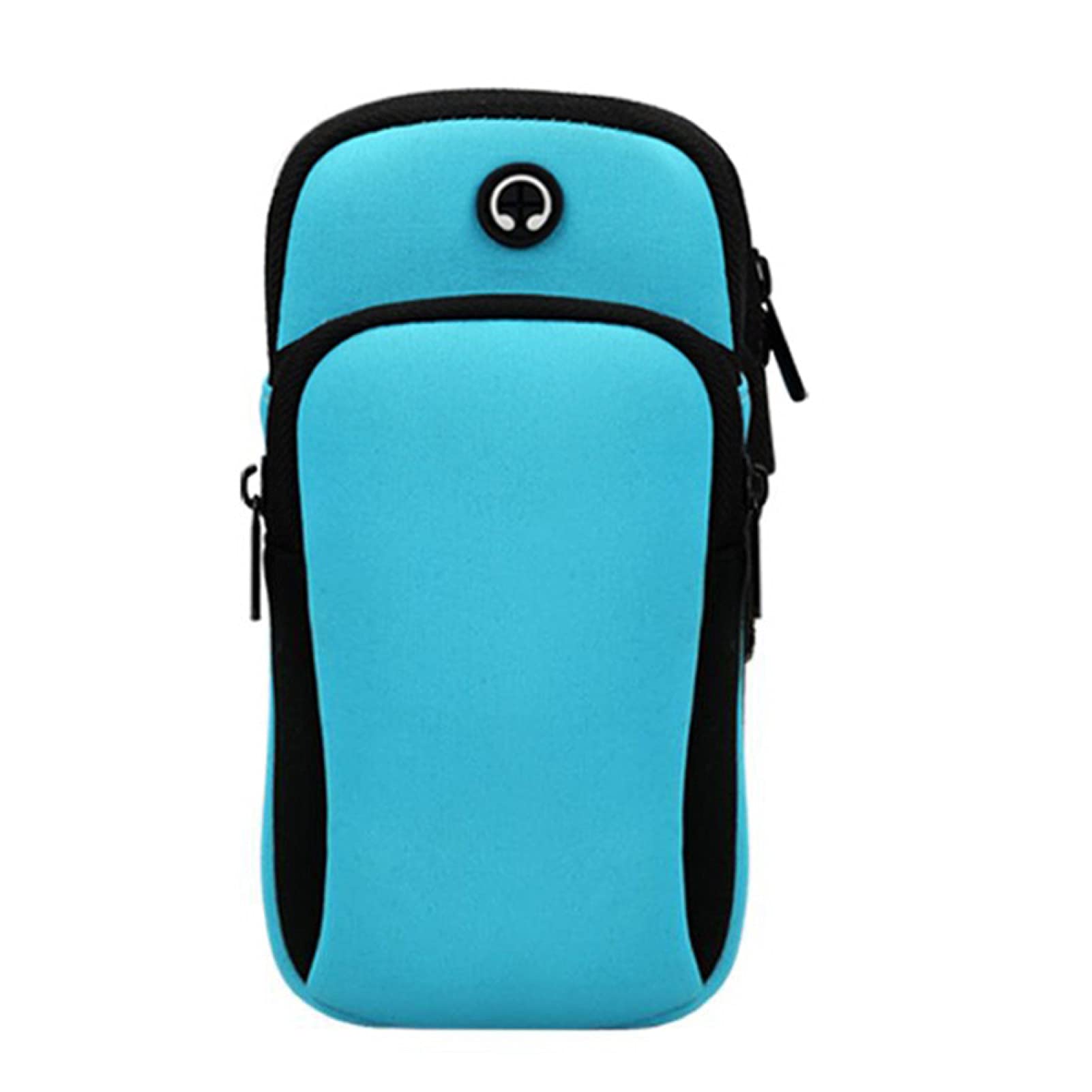 HEVIRGO Waterproof Running Armband - Neoprene Sports Phone Pouch for Gym, Hiking & Outdoor Activities | Secure Storage for iPhone & Android | Blue