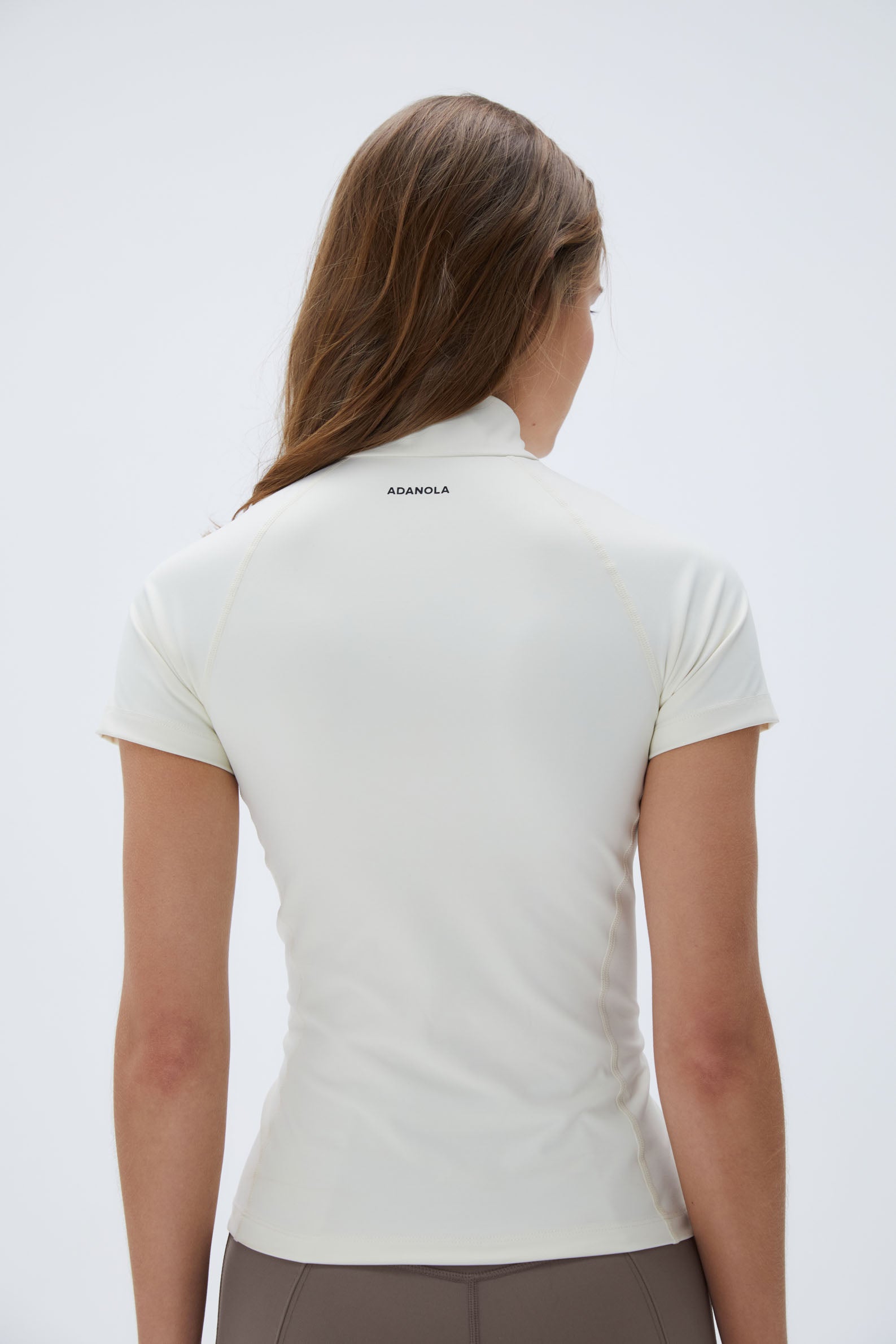 Ultimate Short Sleeve Quarter Zip Top for Men - Breathable Athletic Shirt in Marshmallow White | Perfect for Running, Gym Workouts & Outdoor Activities