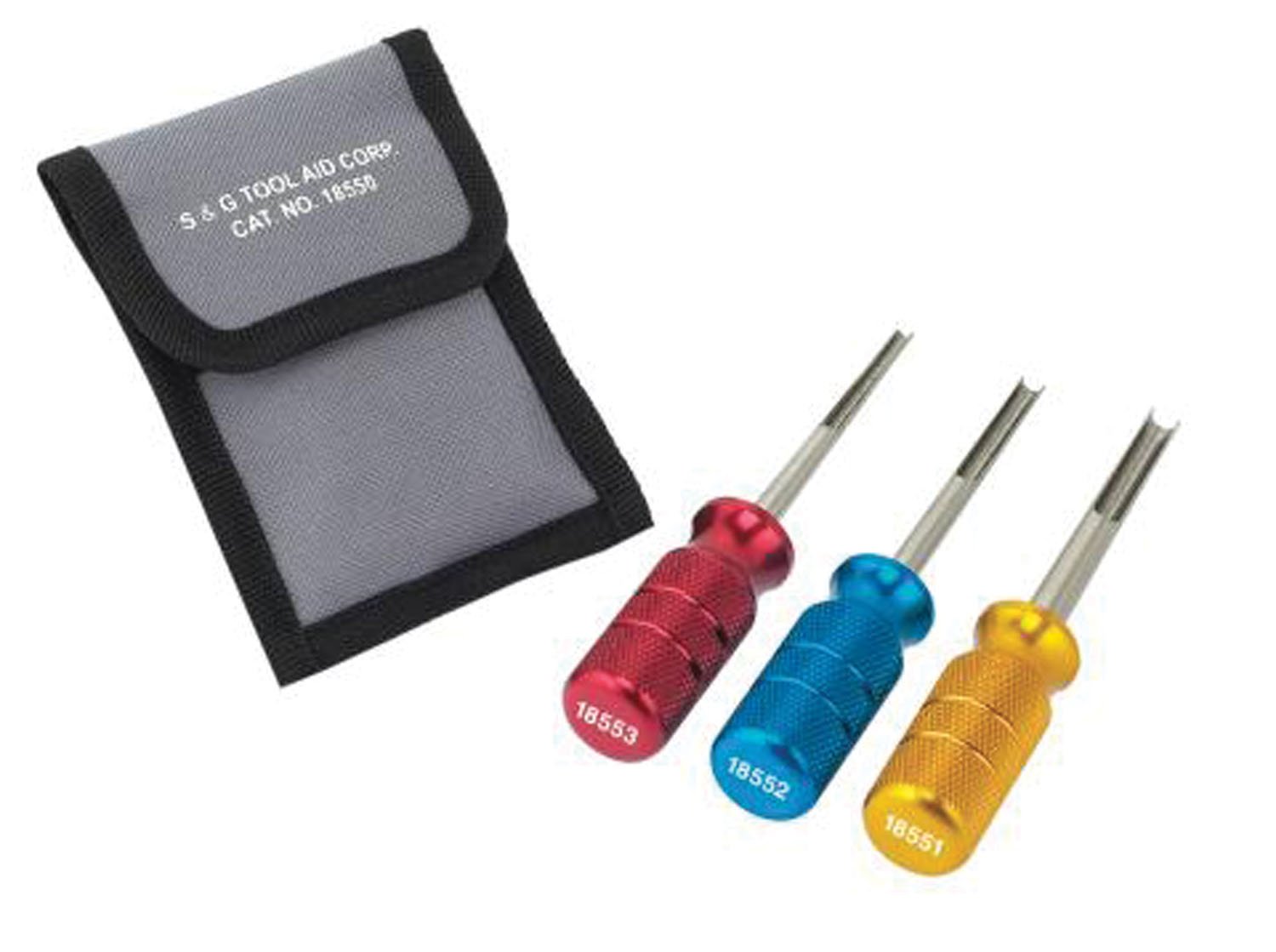 S&G Tool Aid 18550 Deutsch Terminal Release Tool Kit - Professional Electrical Connector Removal Set for Automotive, Truck & Heavy Equipment Repair | Ideal for Mechanics & DIY Enthusiasts