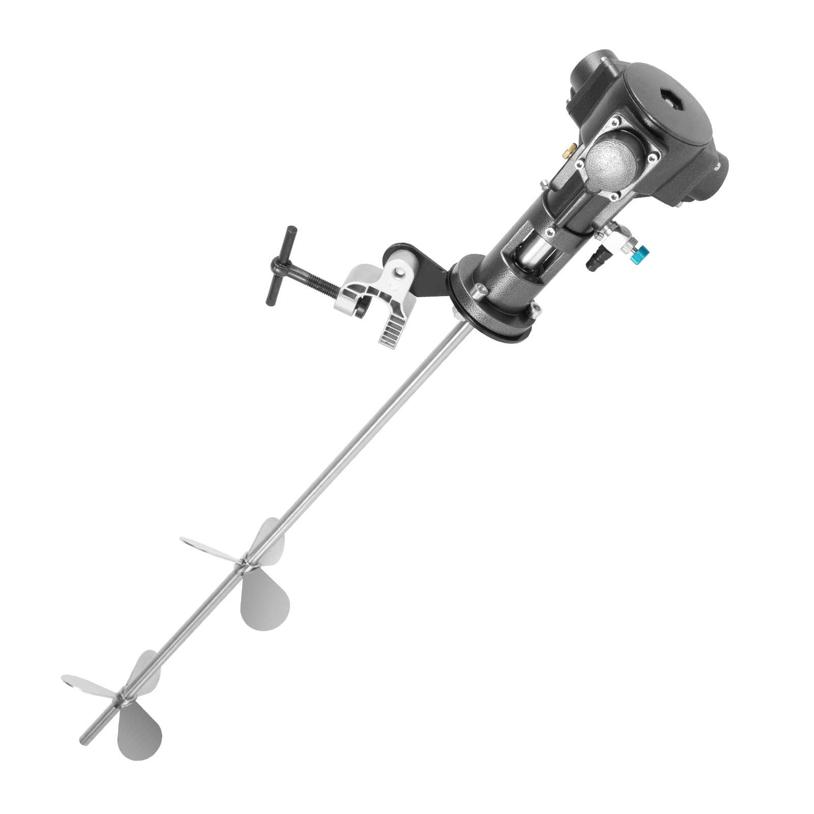 50 Gallon Pneumatic Bracket Mixer 1/2HP - Automatic Paint Stirring Machine with Blade - Hand-Held Air Agitator for Paint, Ink & Barrel Mixing - Perfect for Industrial, Automotive & DIY Projects