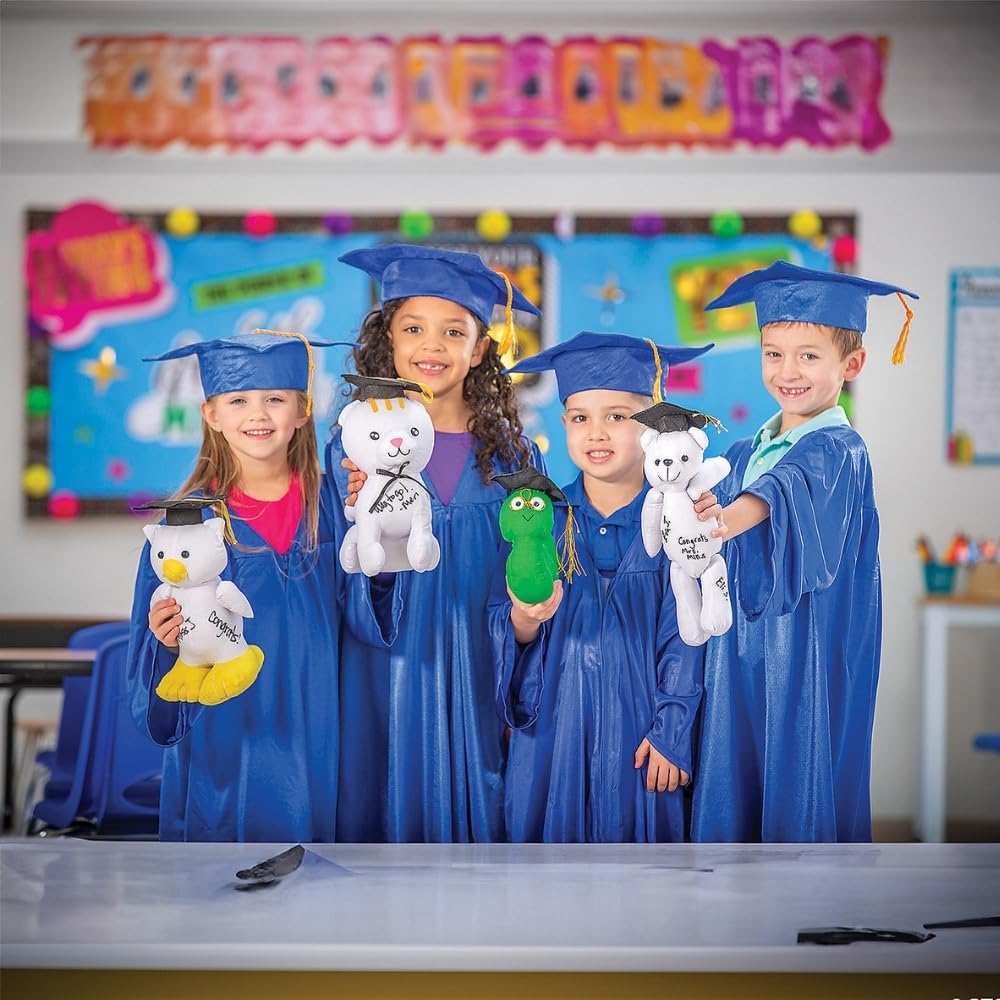Fun Express Graduation Autograph Owl Plush Toy - Stuffed Keepsake for Signing - Perfect for Graduation Parties & School Celebrations