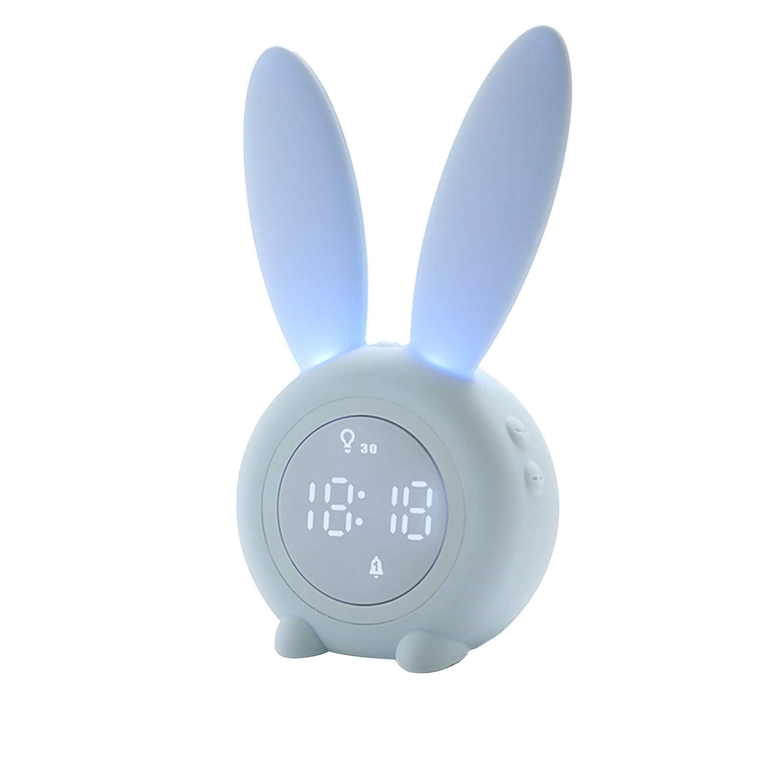 VGBZKF Cute Rabbit Alarm Clock - LED Digital Display with Snooze Function, Cartoon Electronic Clock for Kids & Adults | Perfect for Bedroom, Desk, and Gift Giving
