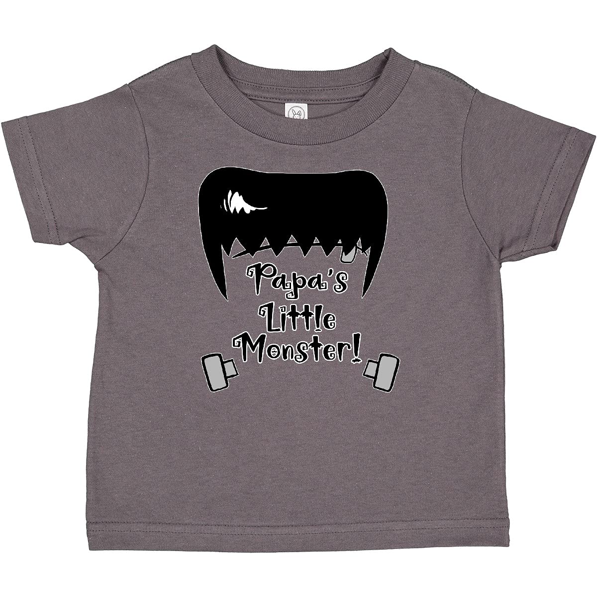 Inktastic Halloween Papa's Little Monster Frankenstein Baby T-Shirt - Cute Halloween Outfit for Infants & Toddlers - Perfect for Trick-or-Treating, Costume Parties & Family Photos