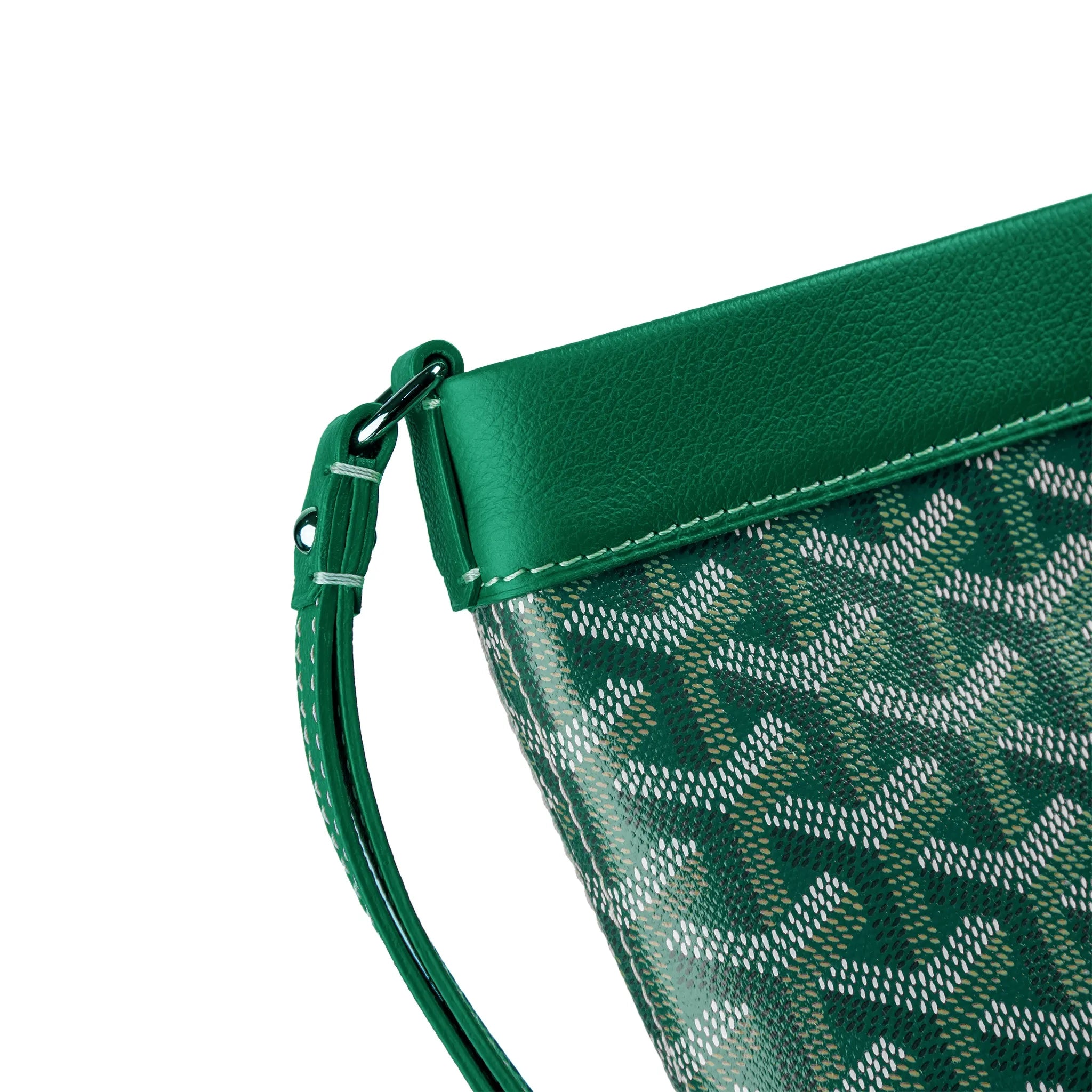 Goyard Conti Green Leather Pouch - Luxury Crossbody Bag for Women | Perfect for Travel, Shopping & Everyday Use