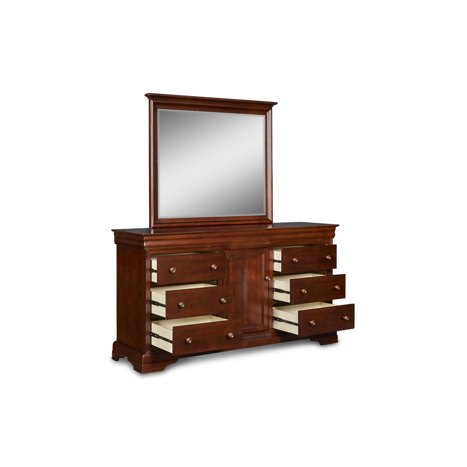 Versailles Bordeaux Dresser - Classic French Style Wooden Chest of Drawers for Bedroom & Living Room Storage | Elegant Home Decor & Furniture